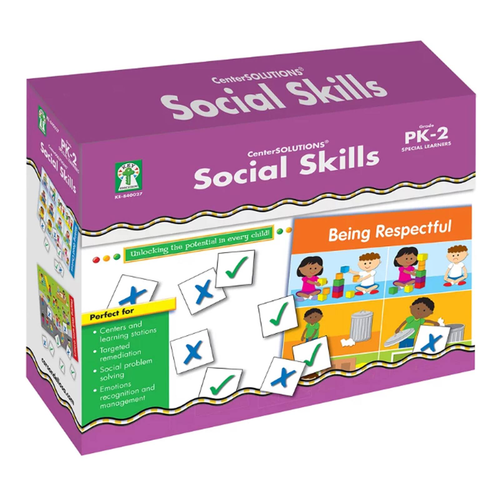 Social Skills File Folder Game, Grades Pre K-2