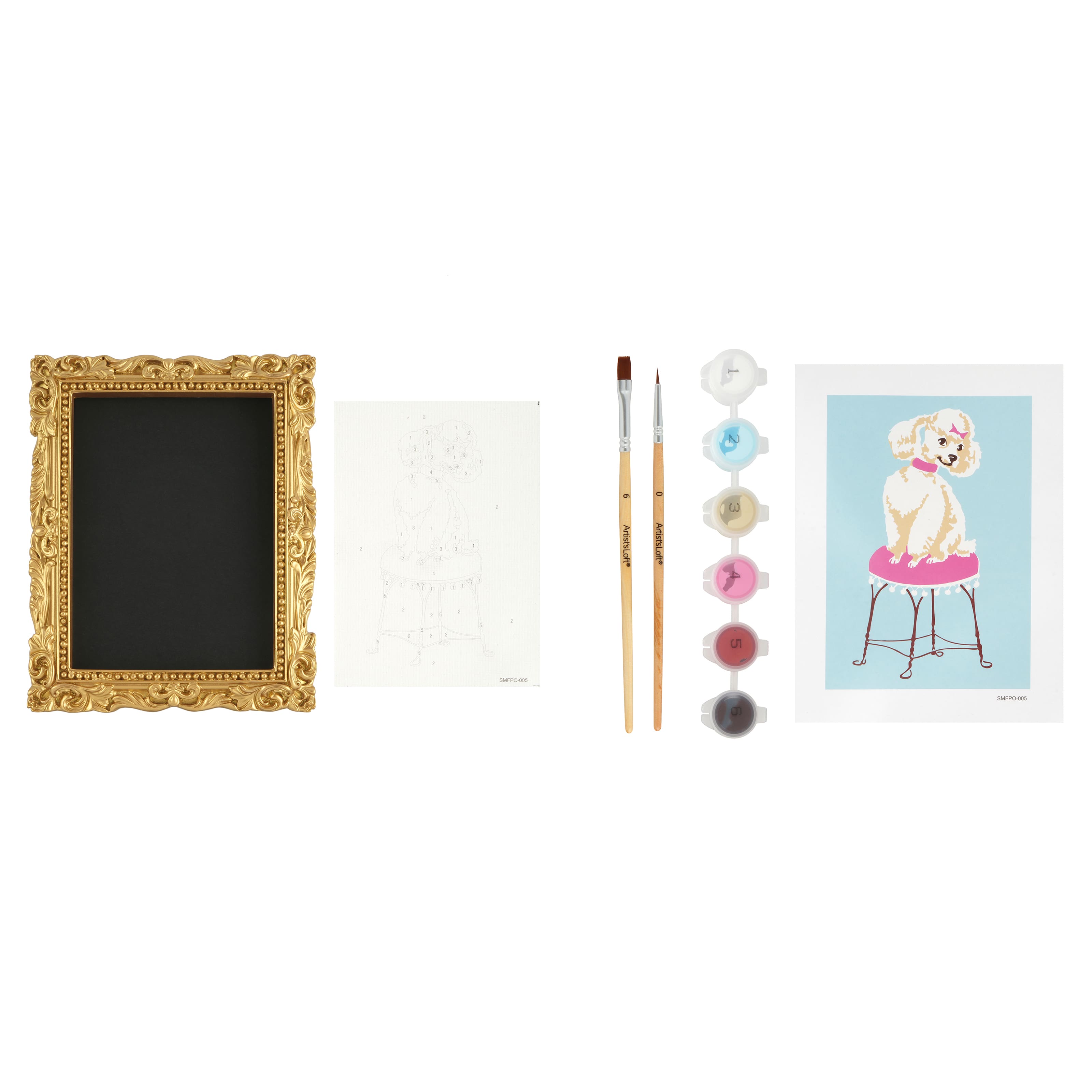 Poodle Paint-by-Number Framed Mini Kit by Artist&#x27;s Loft&#xAE;