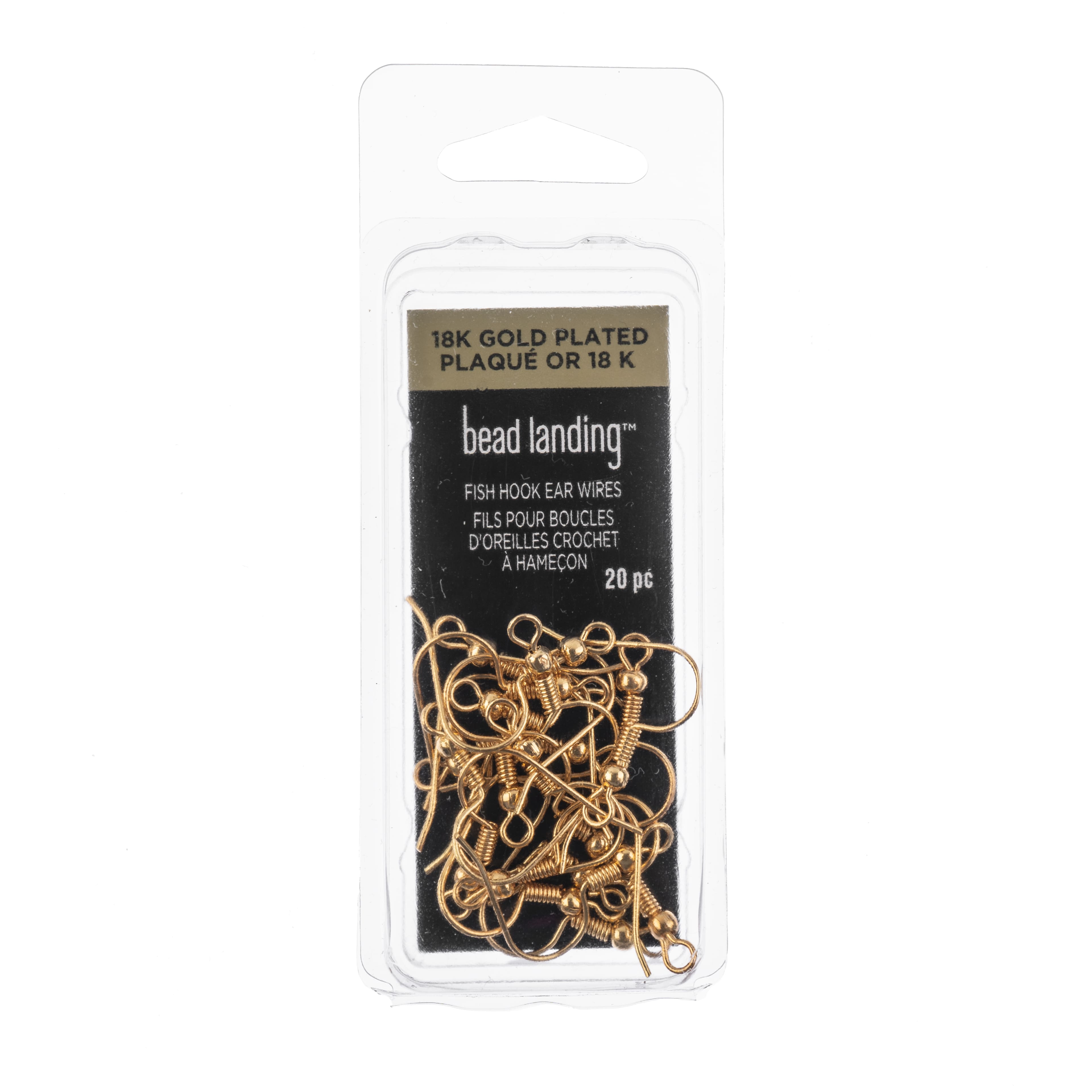 12 Packs: 20 ct. (240 total) Fish Hook Ear Wires by Bead Landing™