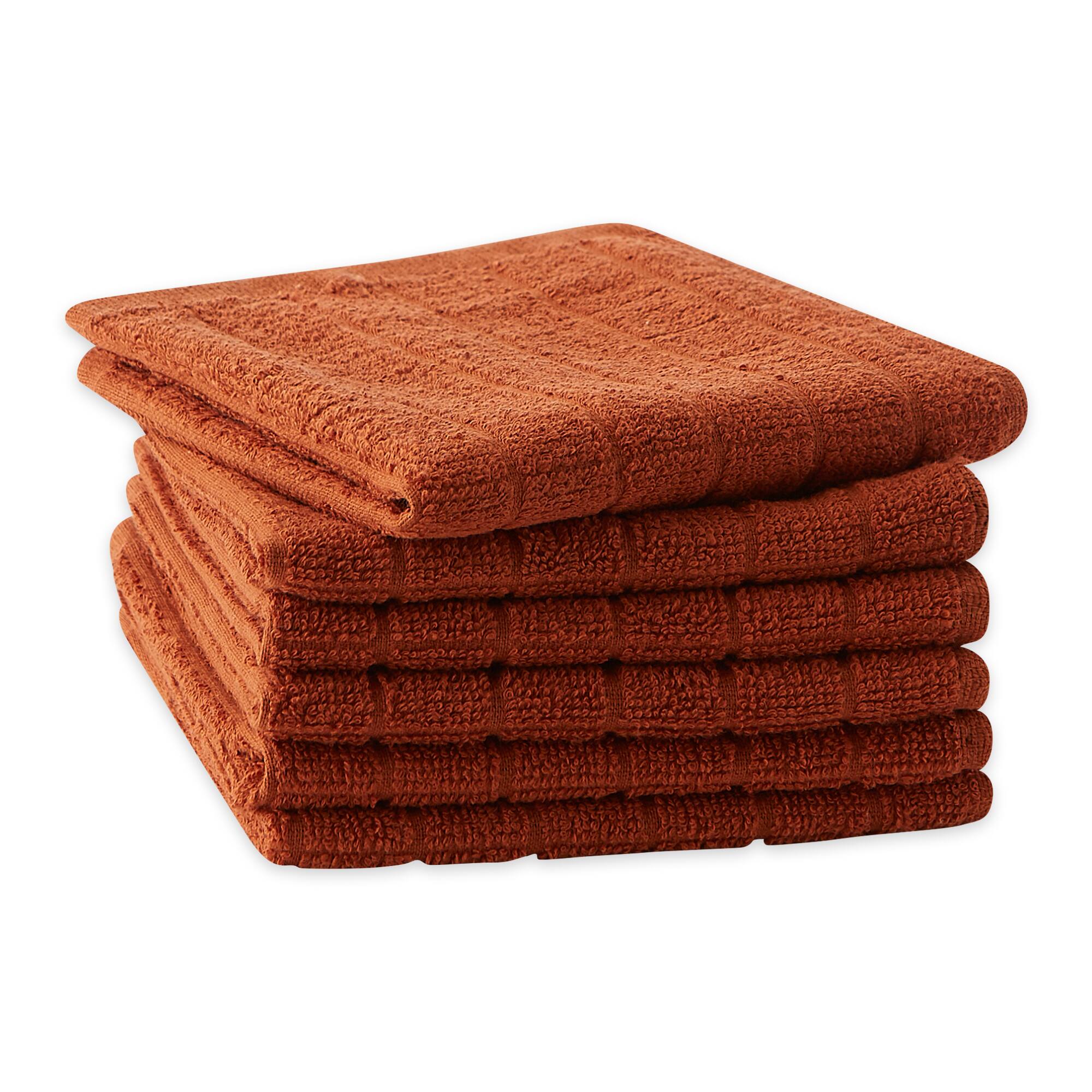 DII® Solid Windowpane Terry Dishcloth Set