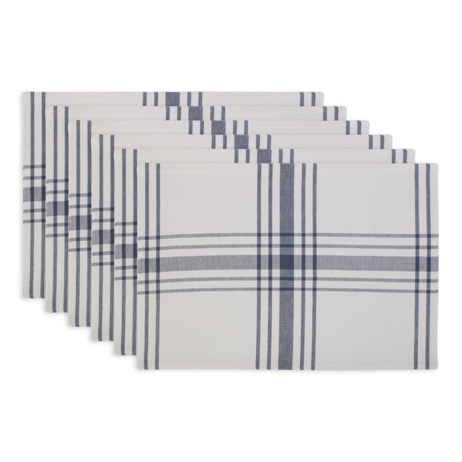 DII&#xAE; Home Sweet Farmhouse French Blue Cotton Placemats, 6ct.