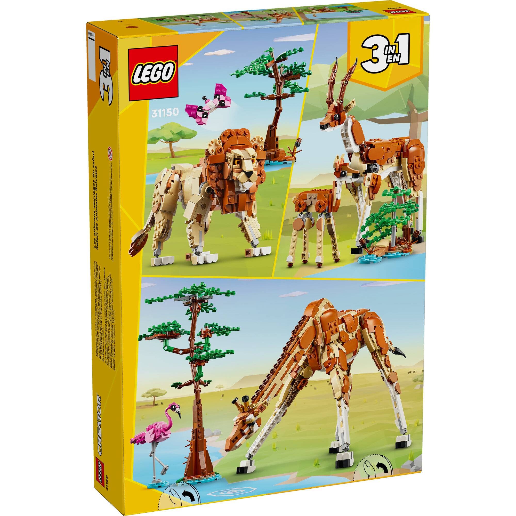 LEGO&#xAE; Creator Wild Safari Animals 3in1 Set 31150