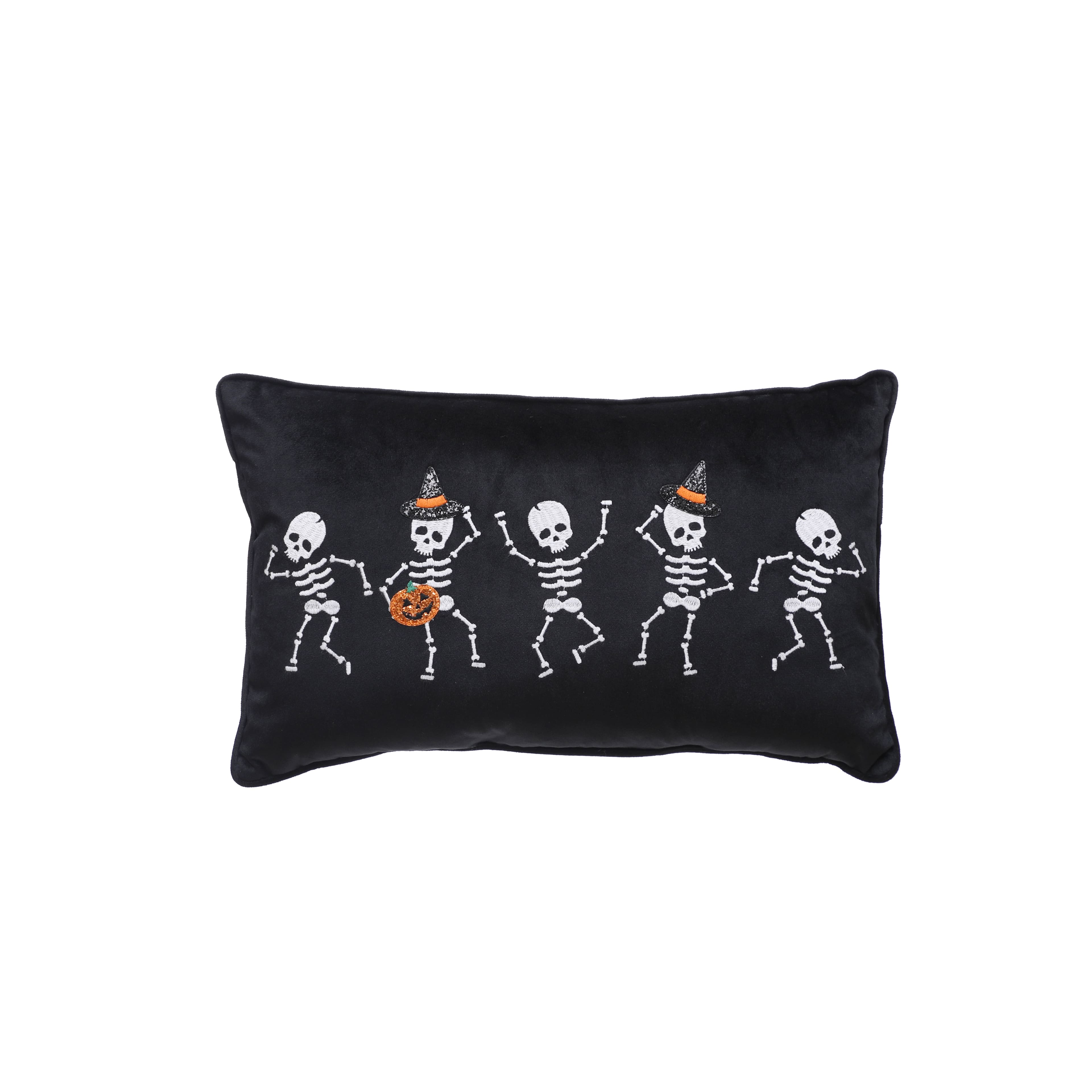 20&#x22; Dancing Skeleton Accent Pillow by Ashland&#xAE;