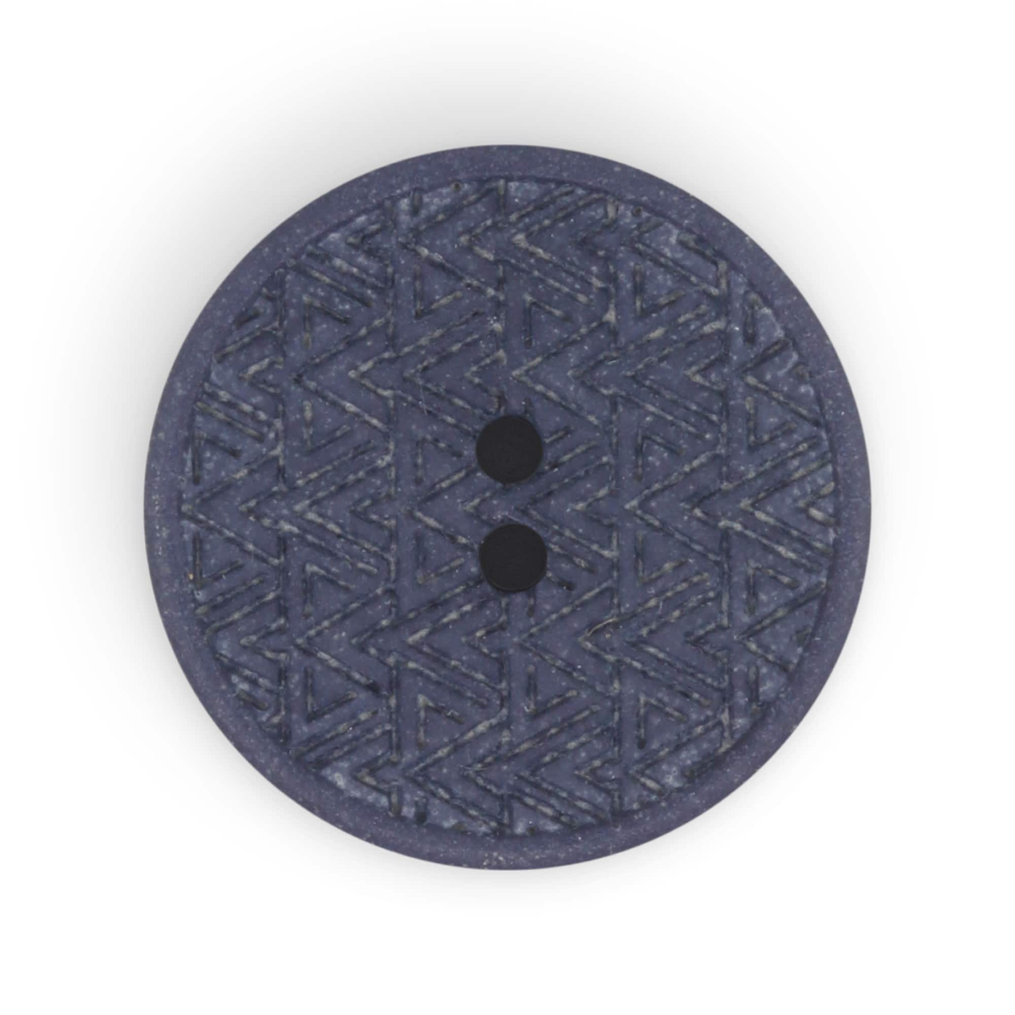 Dritz&#xAE; 20mm Recycled Hemp Geometric Round Button, 9ct.