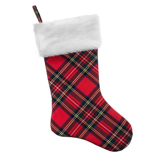 Haute Decor HangRight™ Plaid Christmas Stocking | Michaels