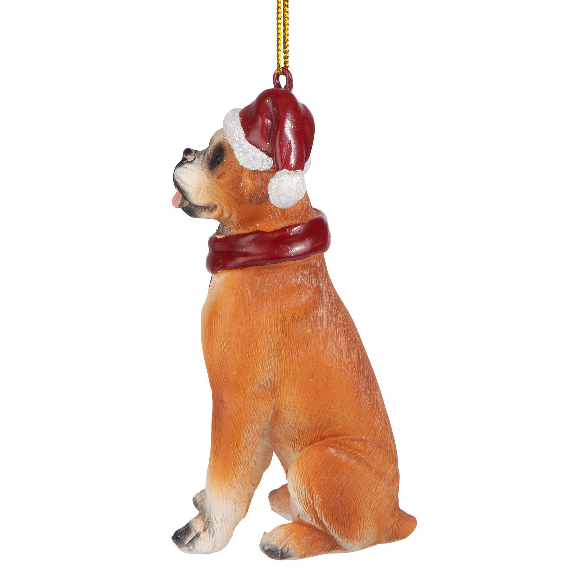 3.5" Boxer Holiday Dog Ornament