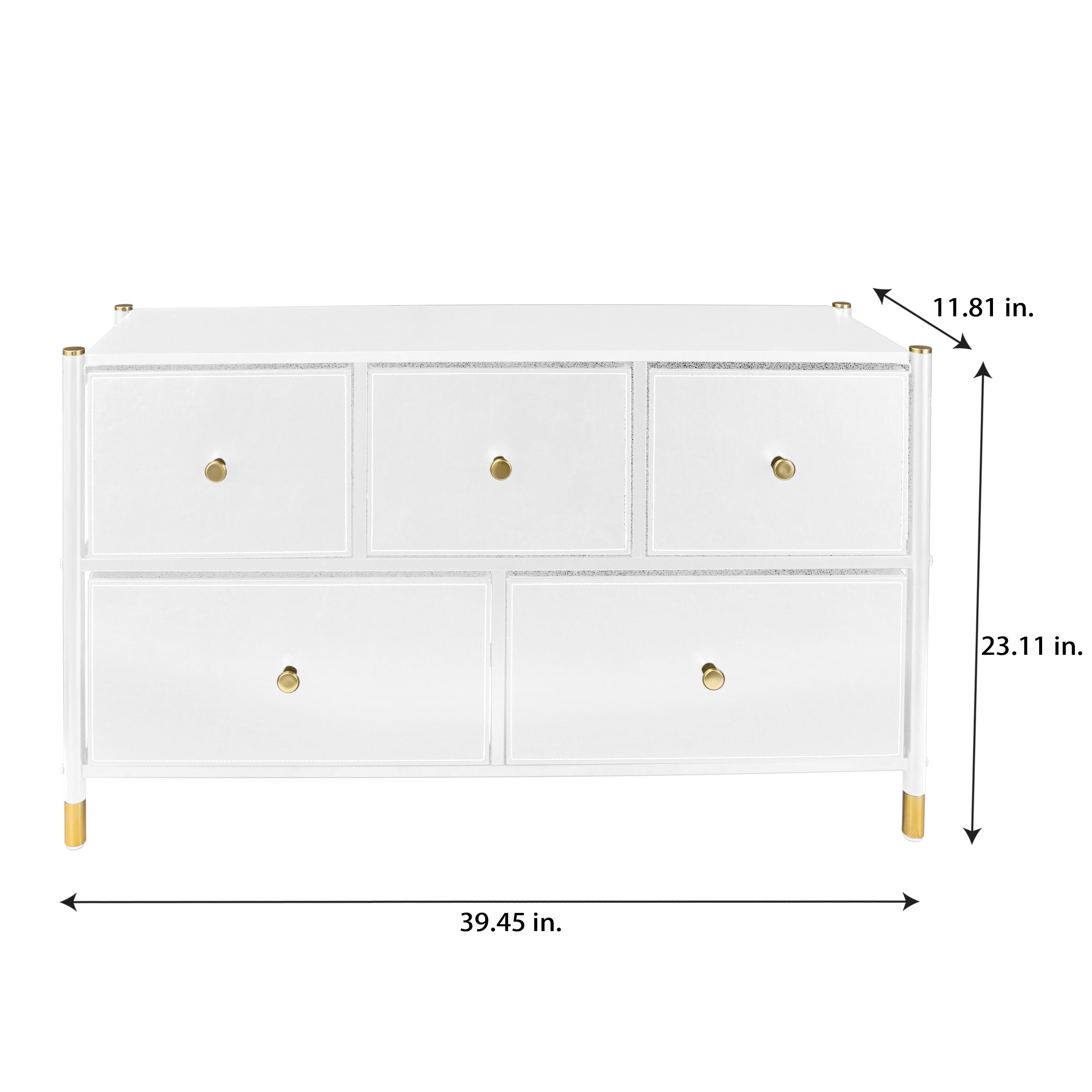 Simplify 5 Drawer Luxury Dresser