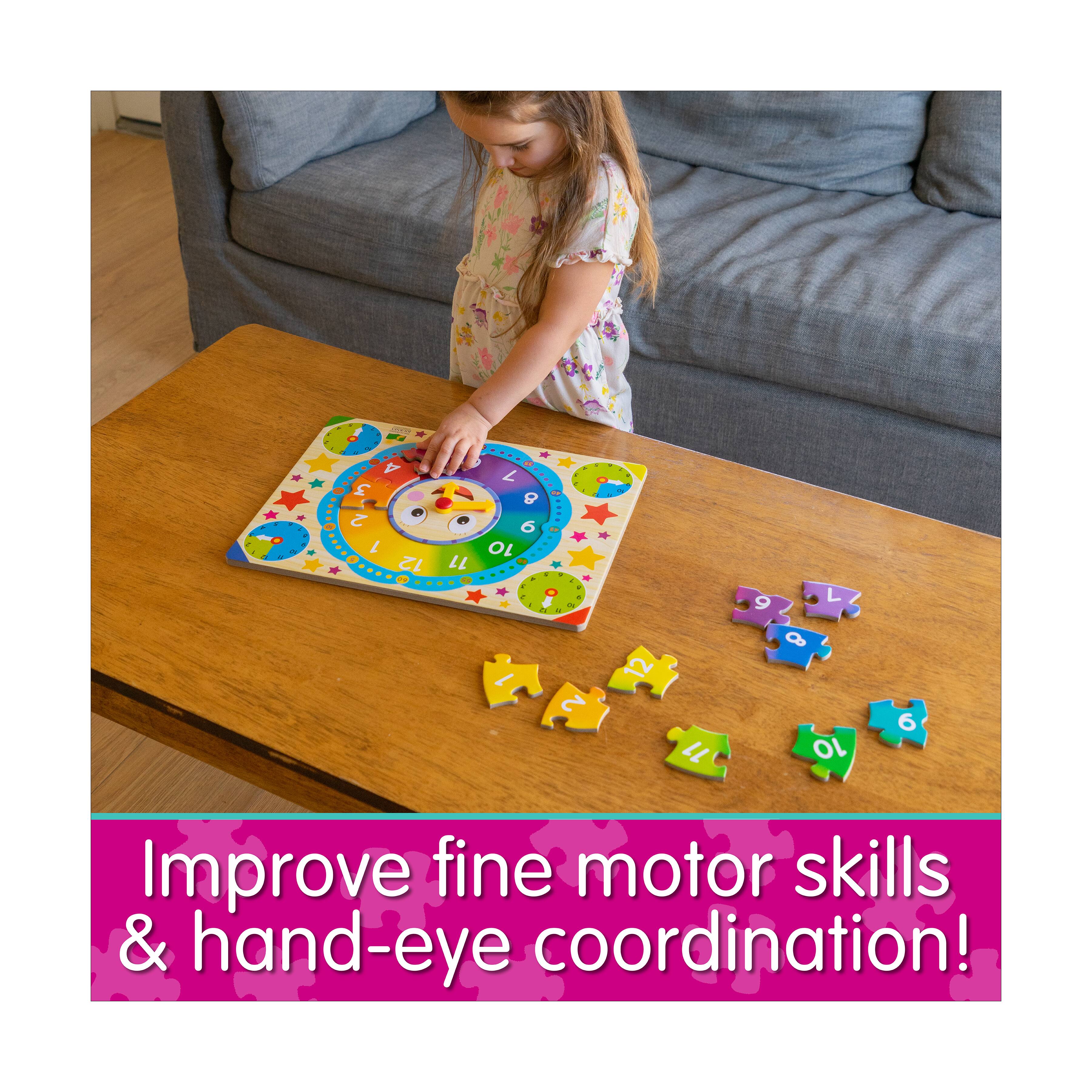 Lift &#x26; Learn Puzzle - Clock: 12 Pcs