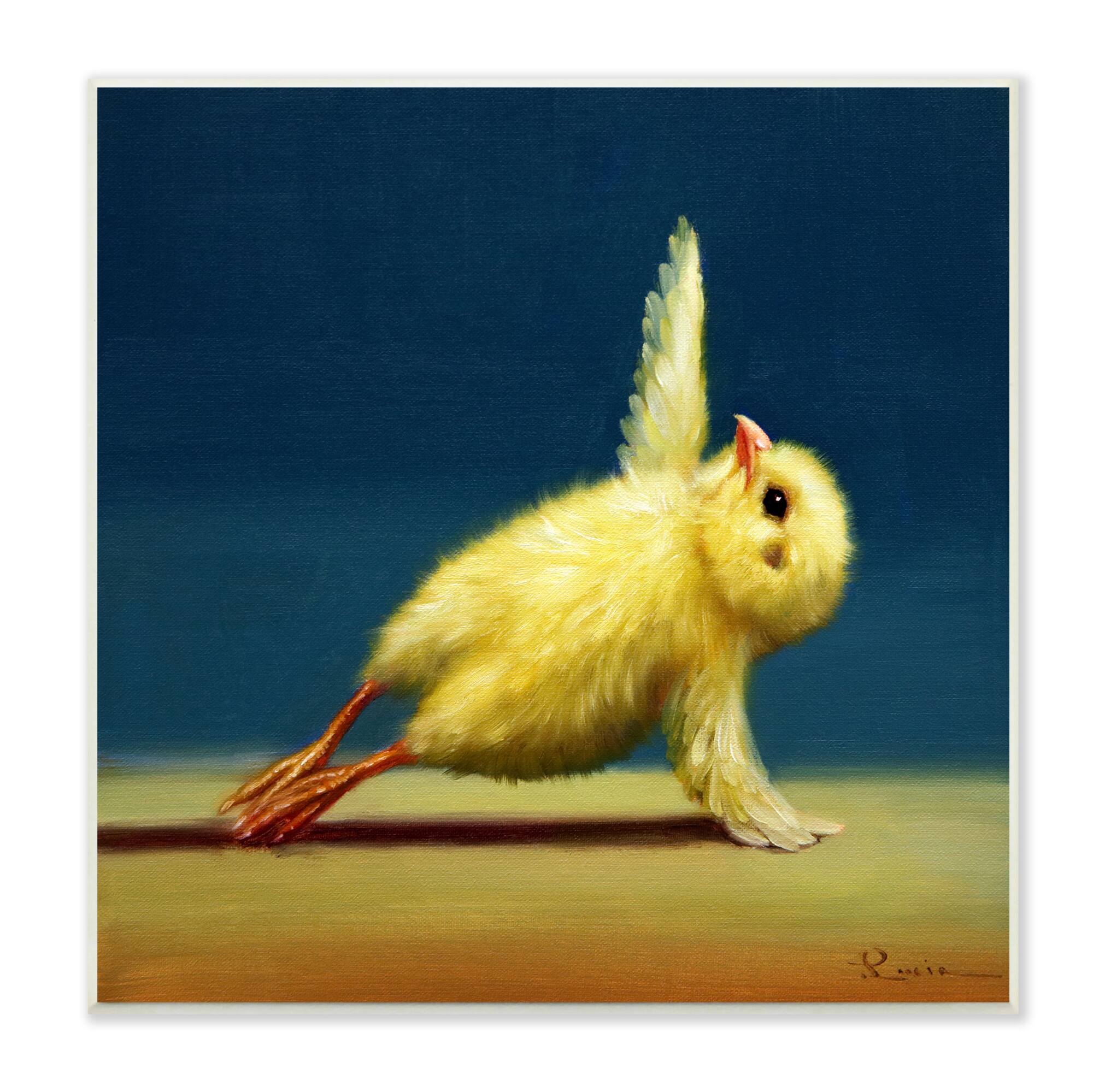 Stupell Industries Chick Stretching Yoga Wall Plaque Art