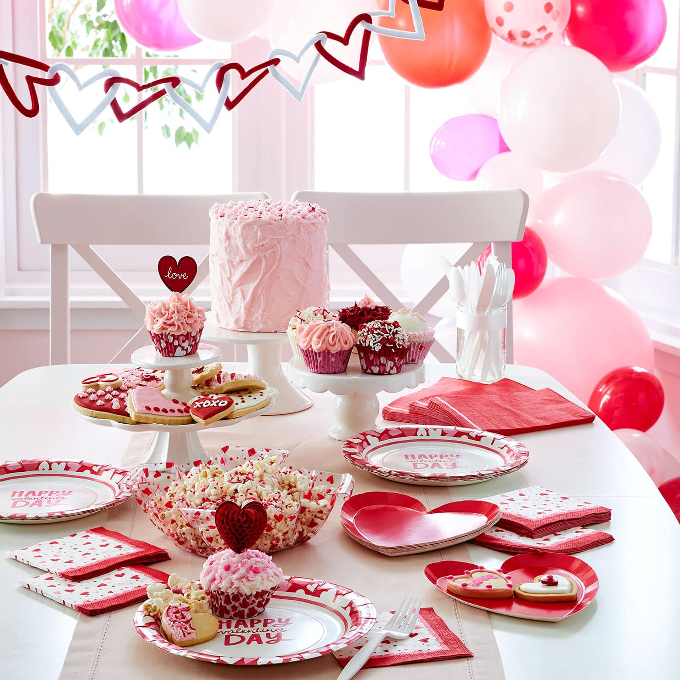 Maïs soufflé Saint-Valentin