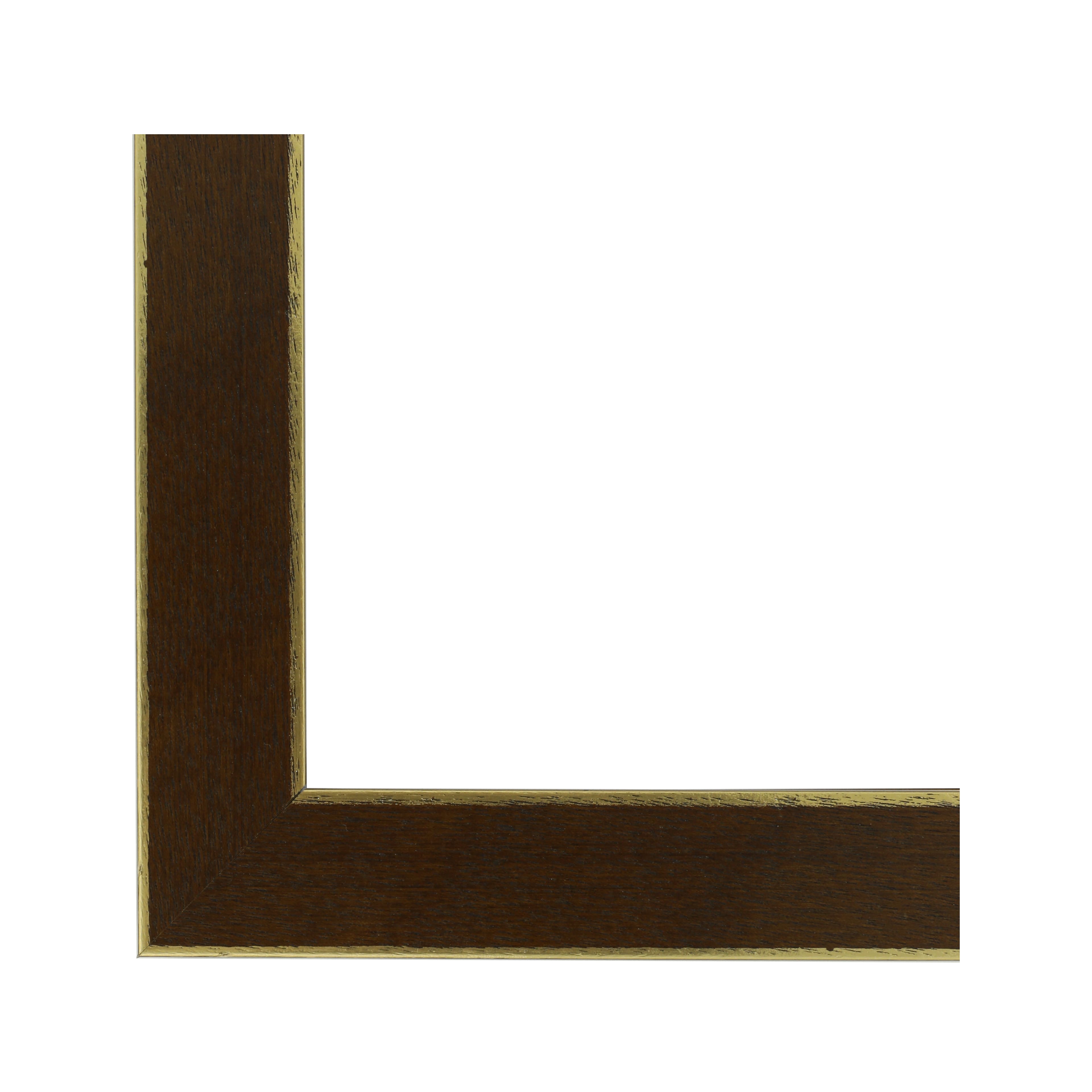 Gallery Walnut &#x26; Gold Trim Frame with Mat by Studio D&#xE9;cor&#xAE;