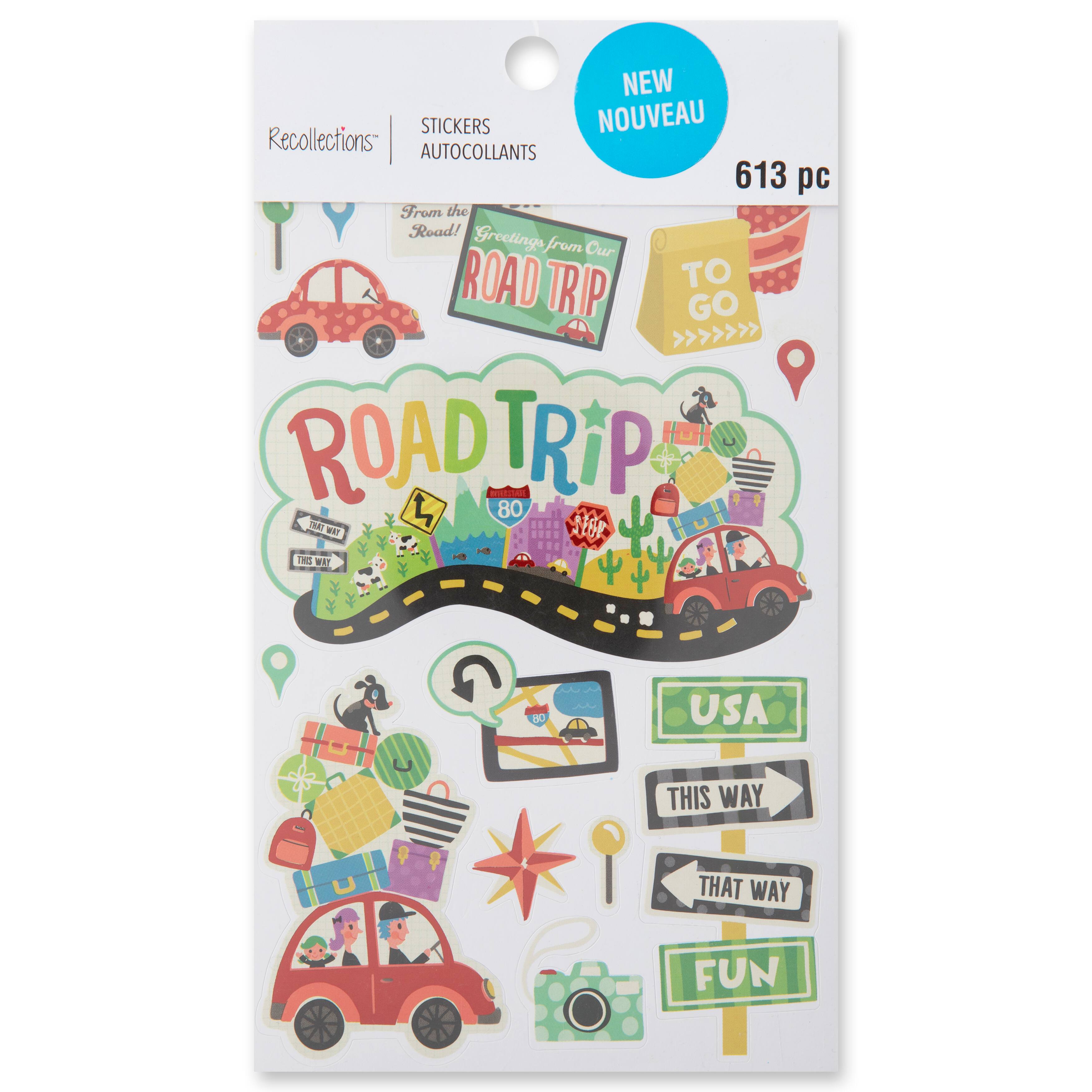 12 Pack: Road Trip Stickers by Recollections™
