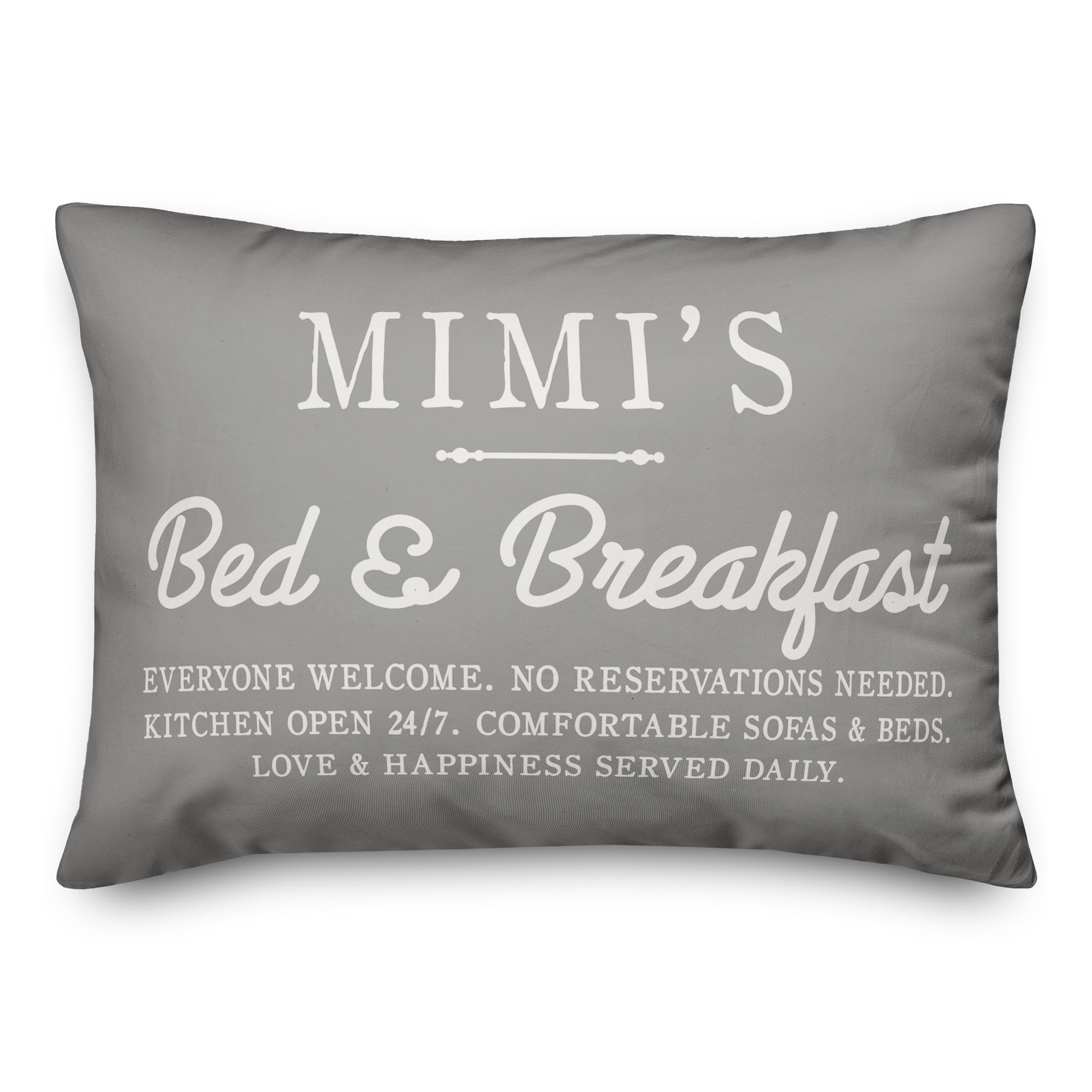 Mimi&#x27;s Bed &#x26; Breakfast Throw Pillow