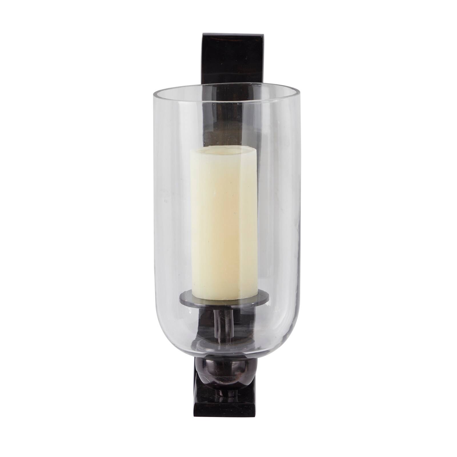 Black Aluminum Modern Wall Sconce, 6" x 8" x 16"