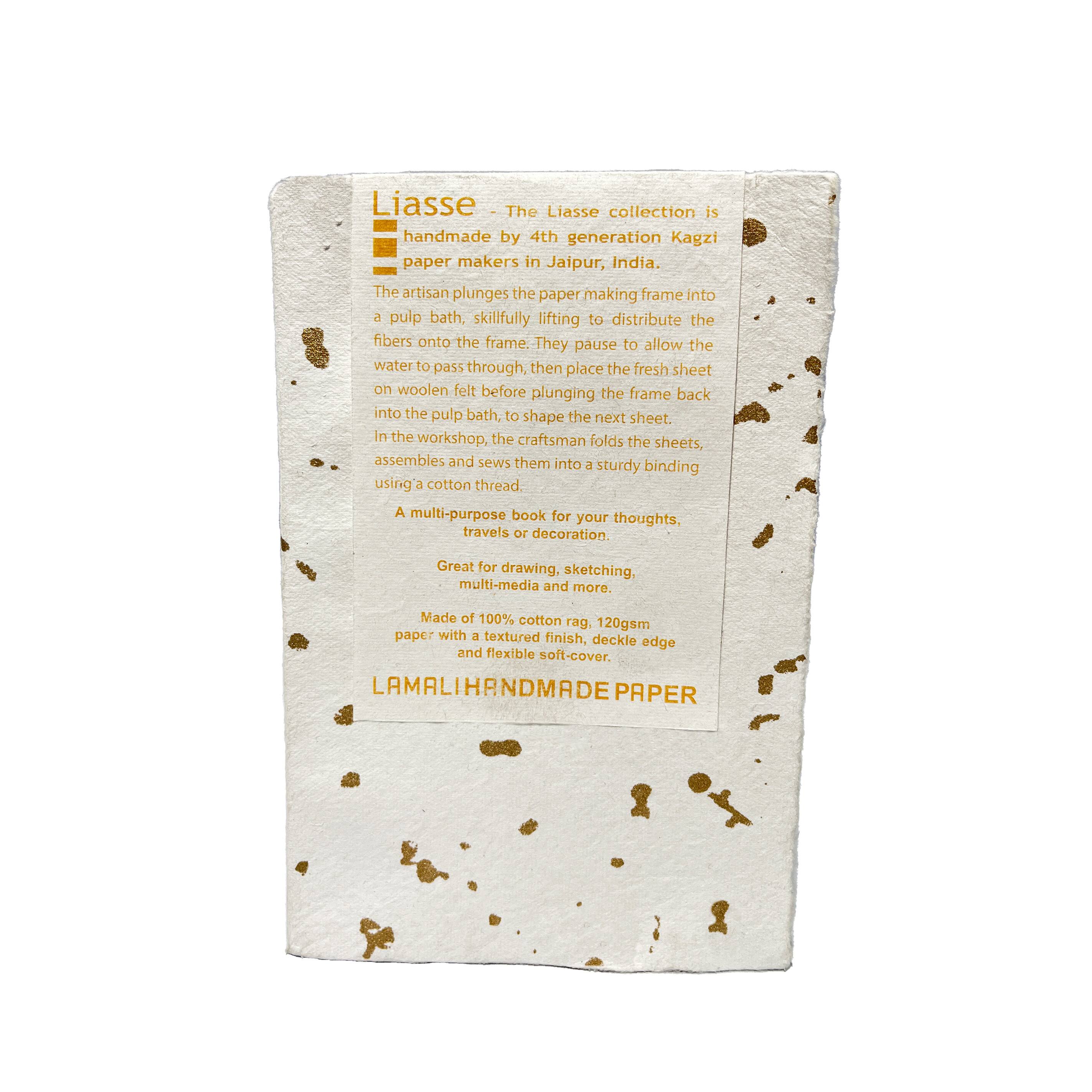 Lama Li Liasse Speckled Gold Soft-Cover Handmade Book