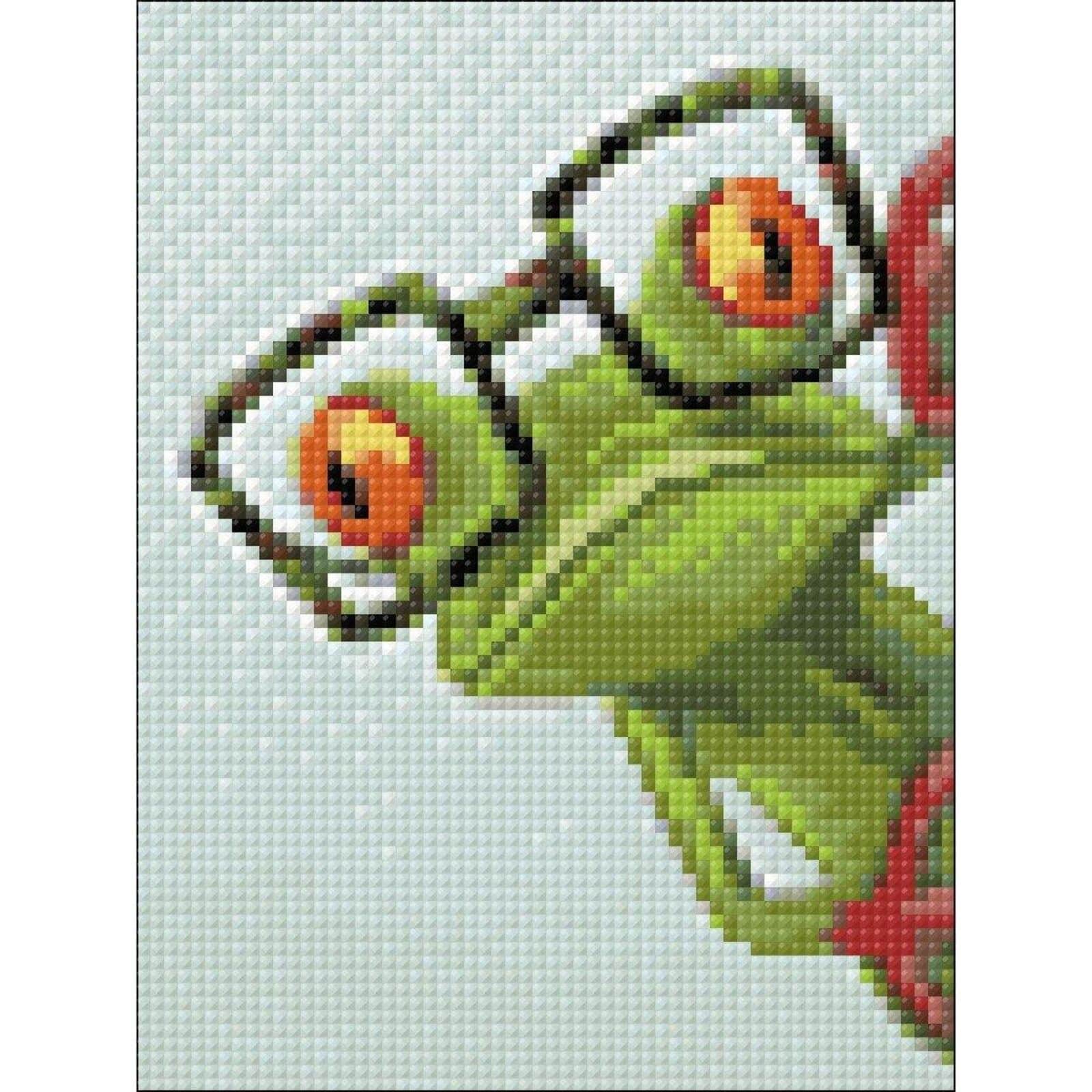 Crafting Spark Frog with Glasses Diamond Painting Kit