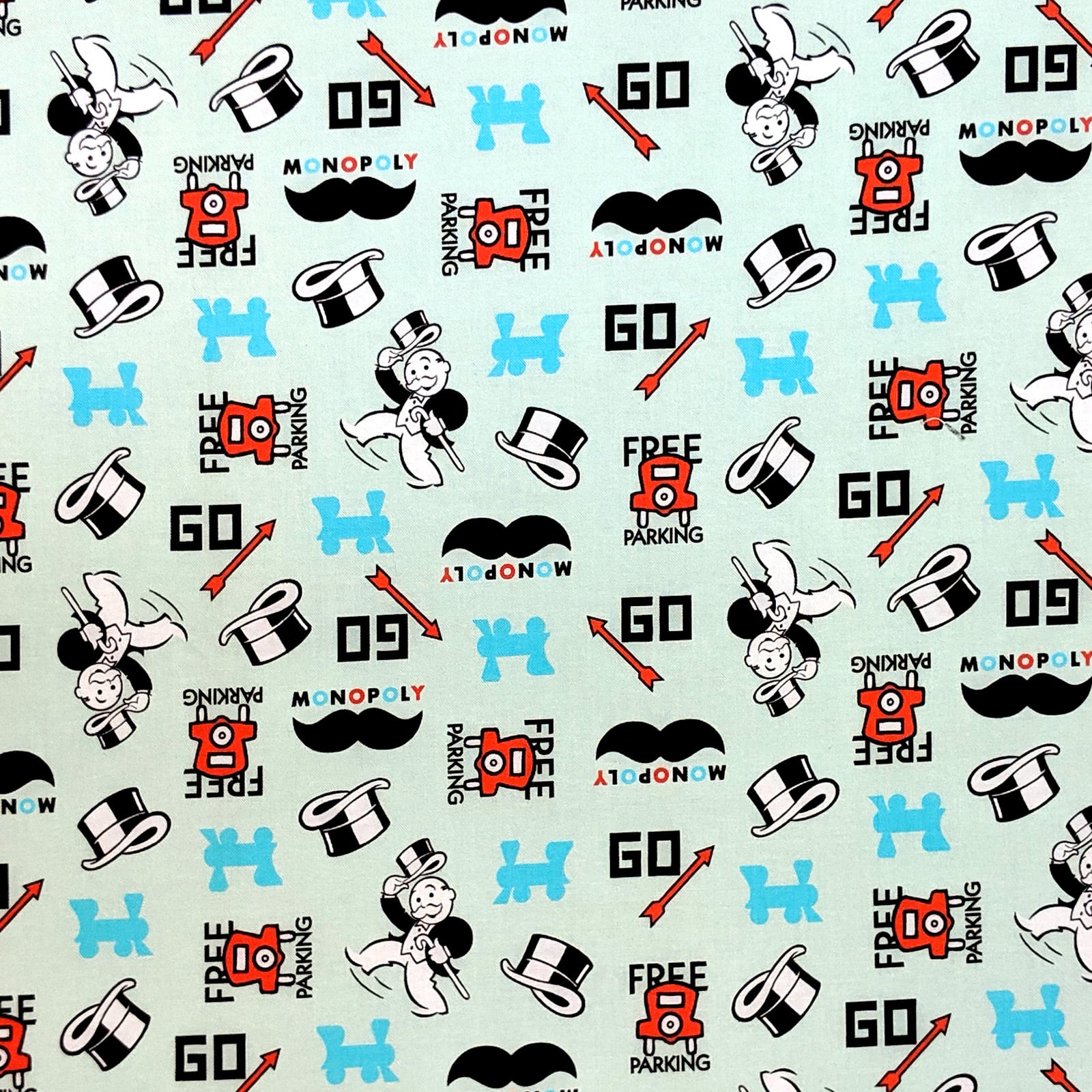 Camelot® Fabrics Monopoly® Multicolor Icons Cotton Fabric