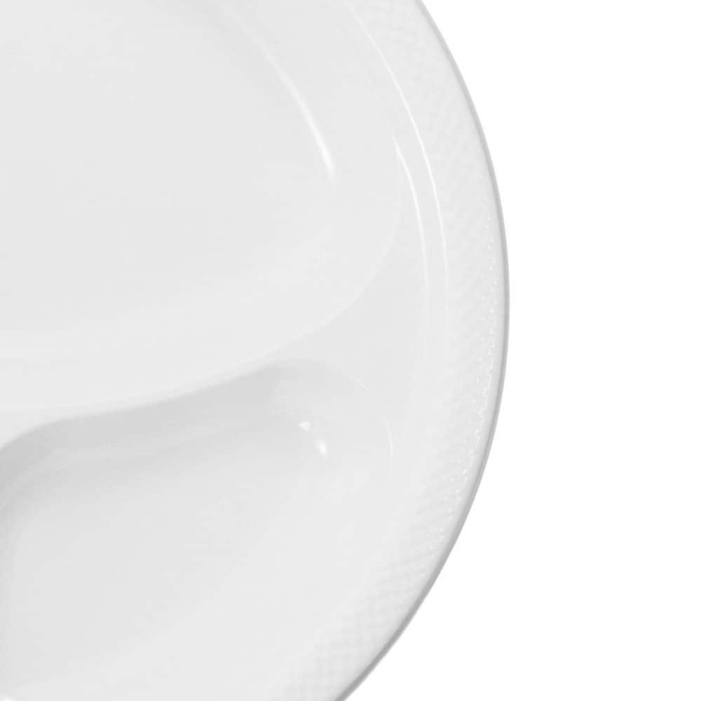 JAM Paper 10.25" Divided Plastic Party Plates, 20ct.