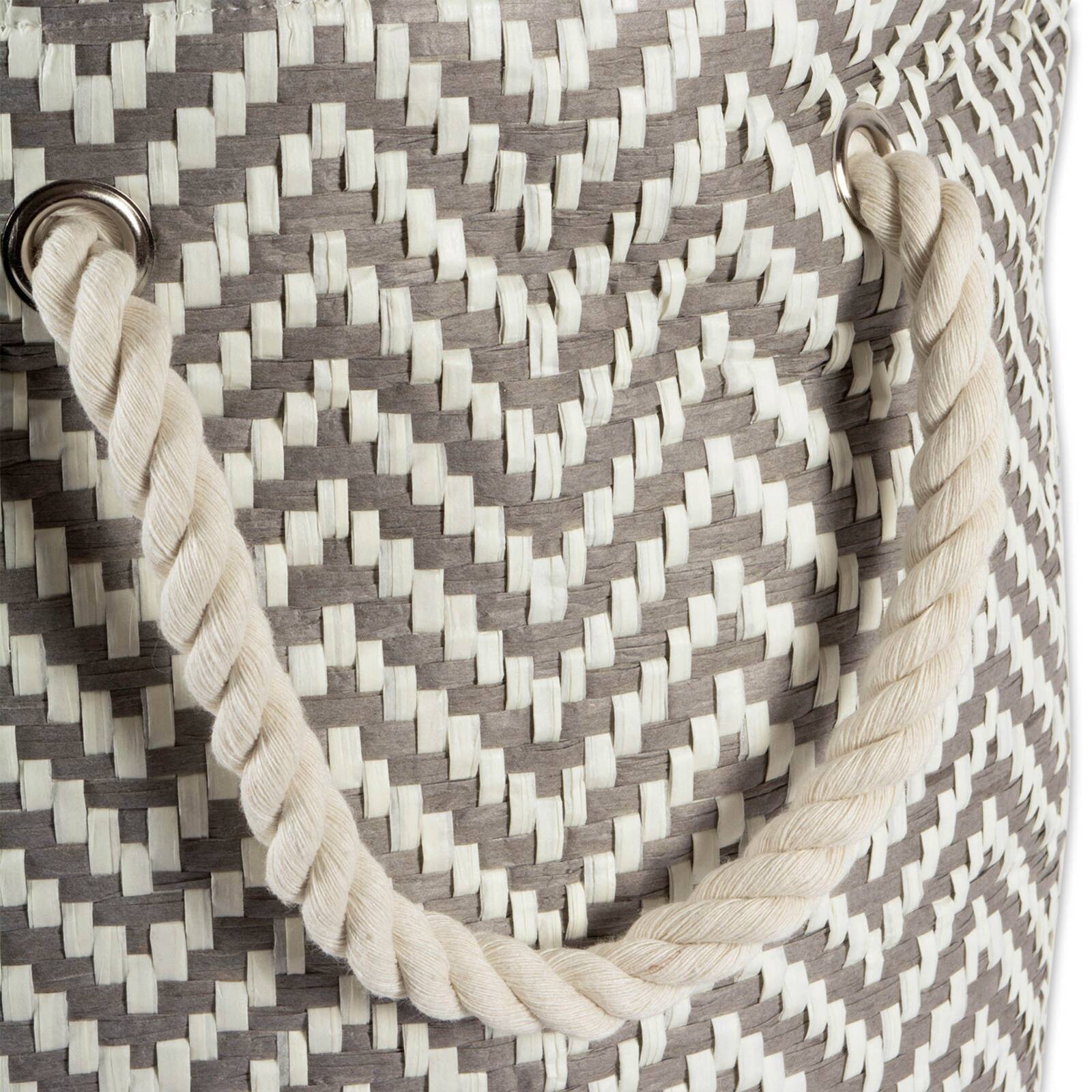 DII&#xAE; Small Round Chevron Paper Bin