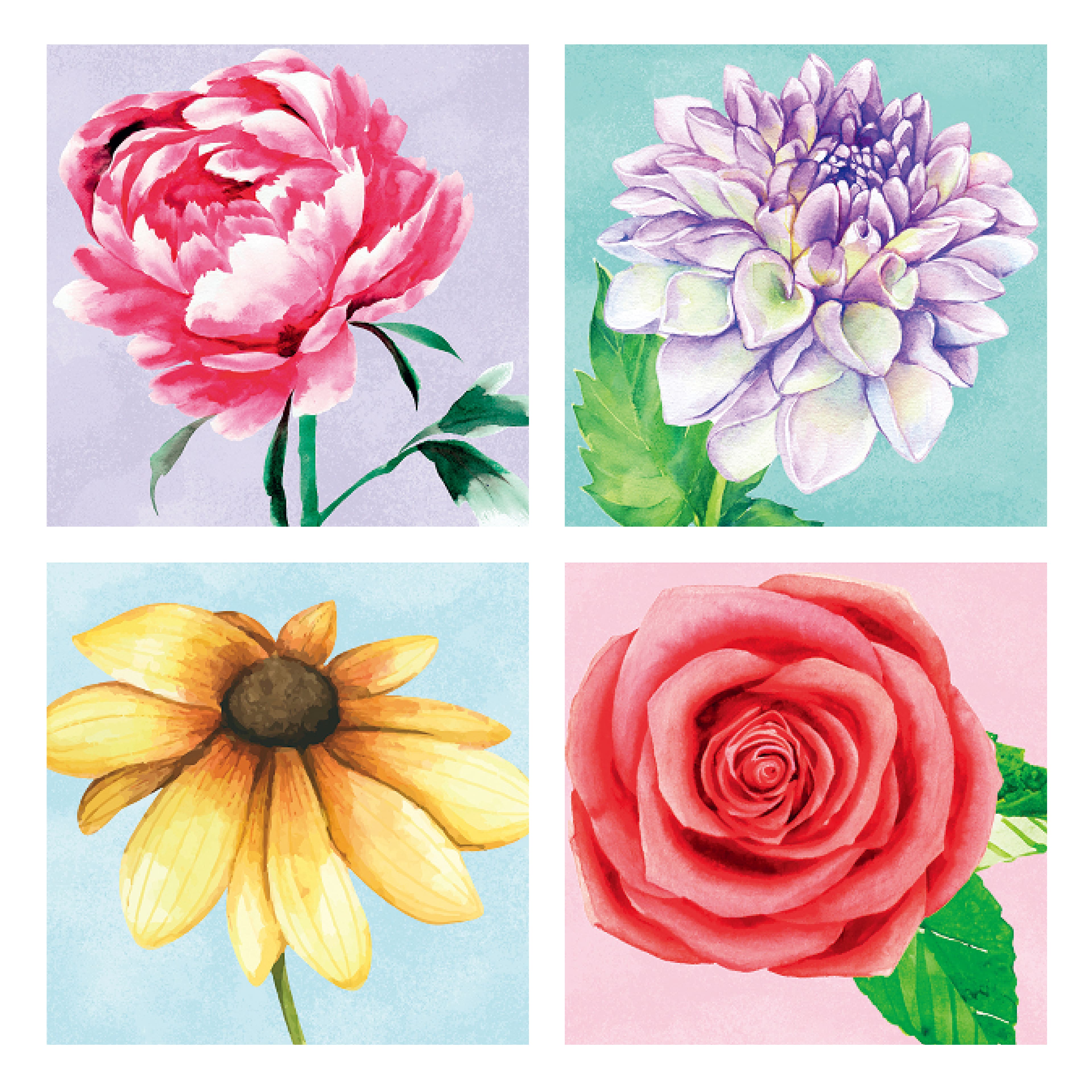 Floral Mini Canvas Painting Kit by Craft Smart®