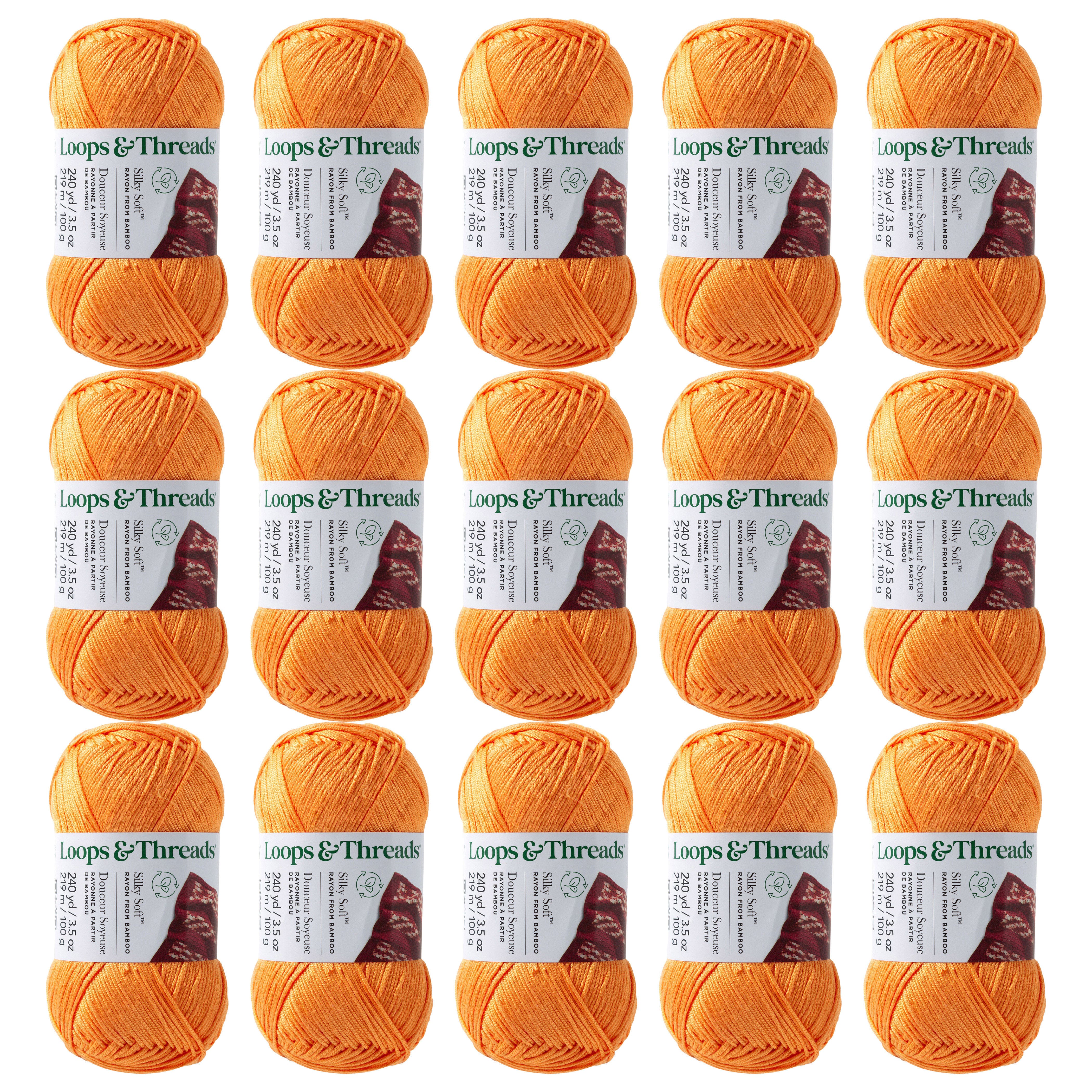 15 Pack: Silky Soft™ Yarn by Loops & Threads®