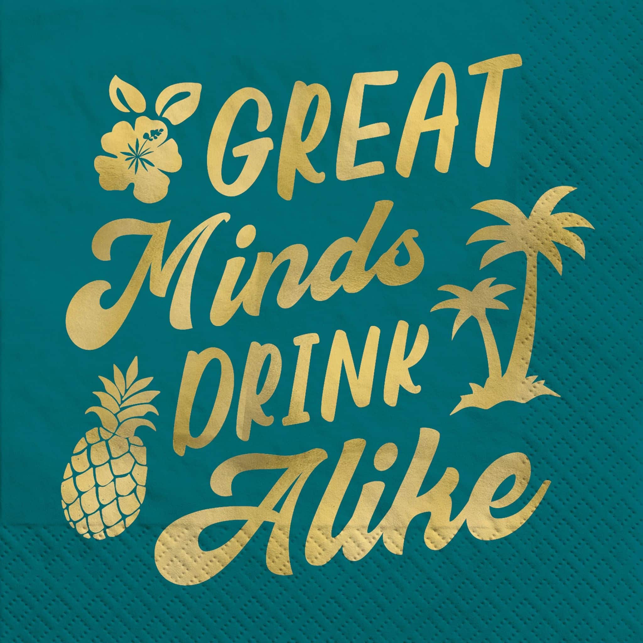 Great Minds Drink Alike Beverage Napkins, 48ct.