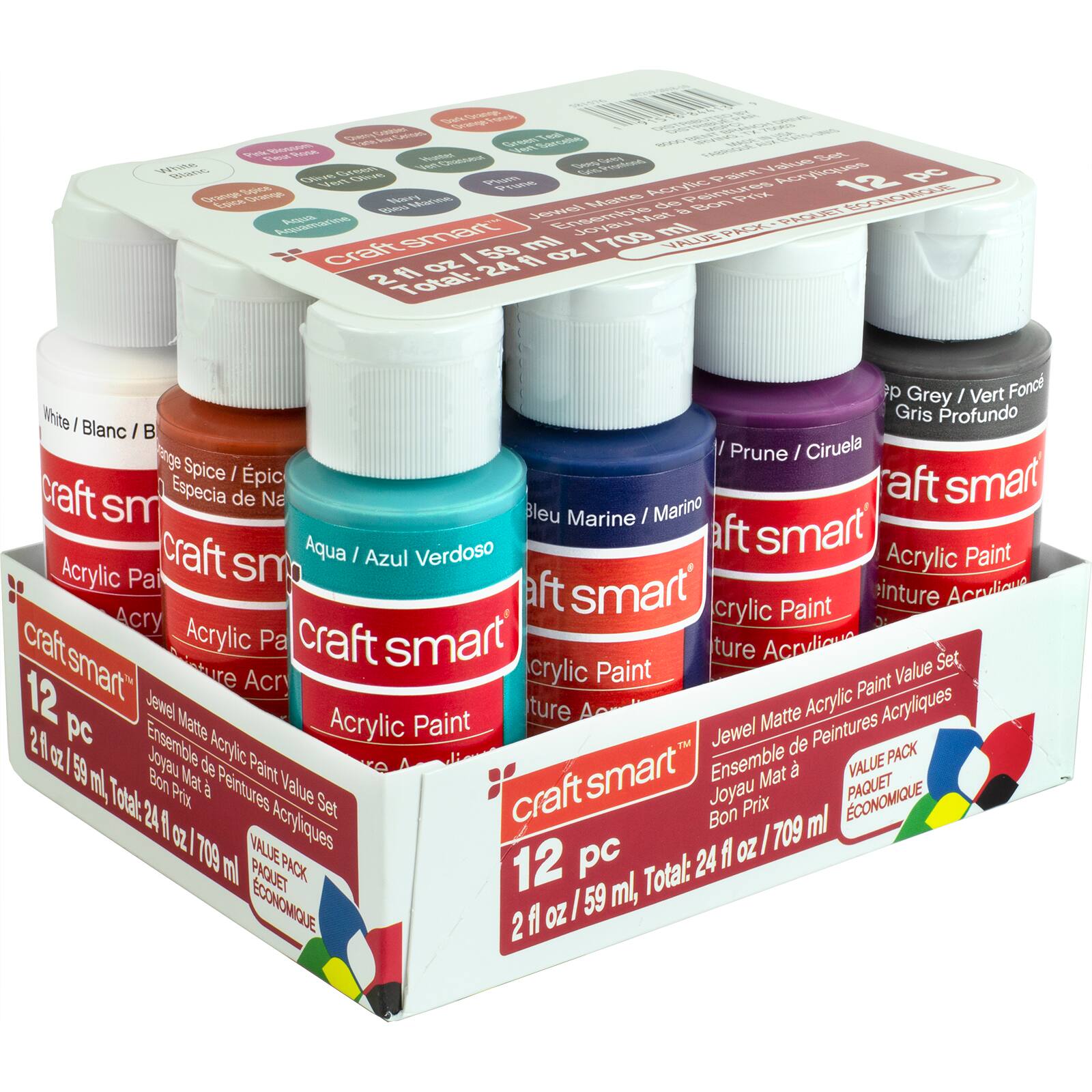 Buy The Matte Jewel Tones Acrylic Paint Value Set By Craft Smart® At