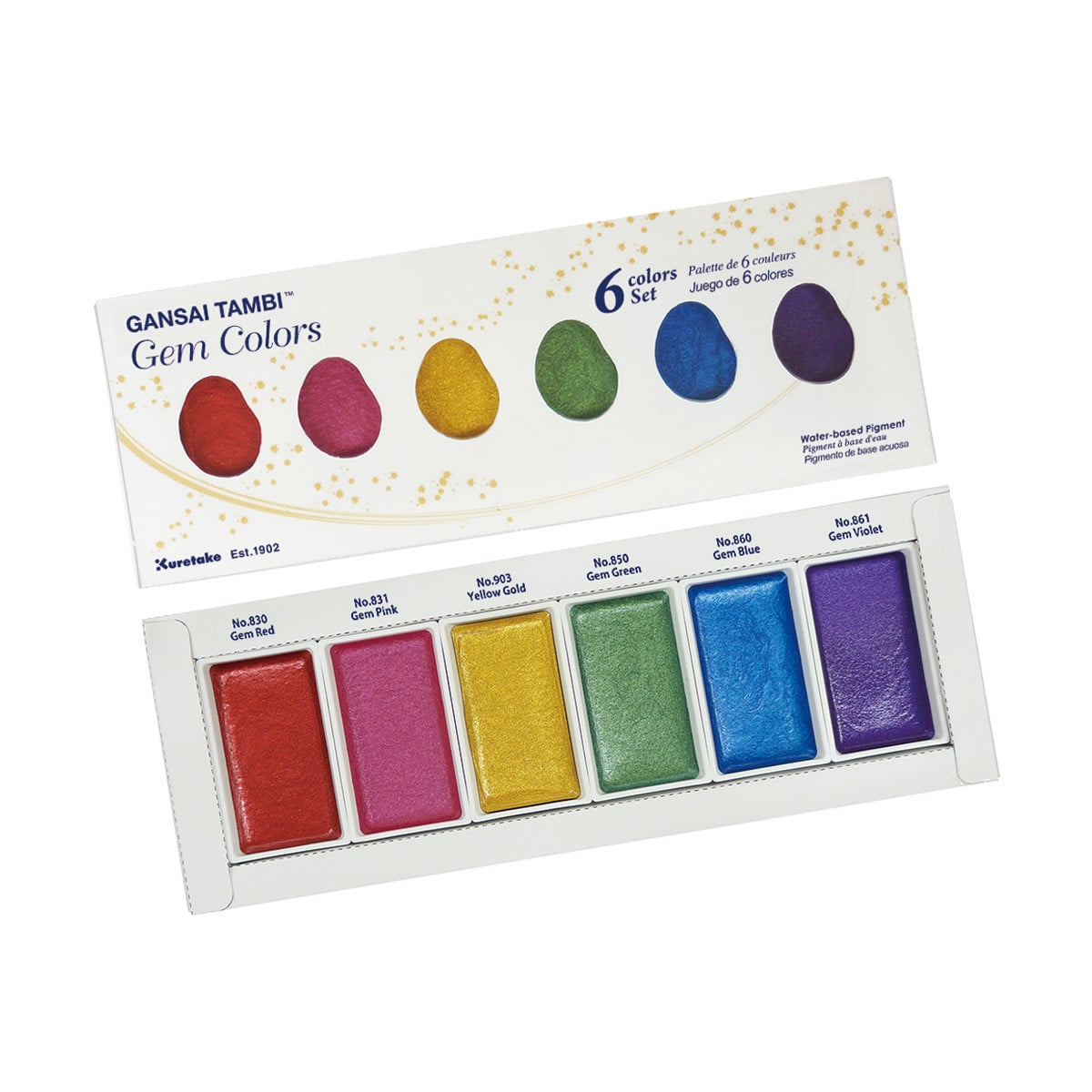 Kuretake Gansai Tambi™ Gem Metallic Watercolour Set