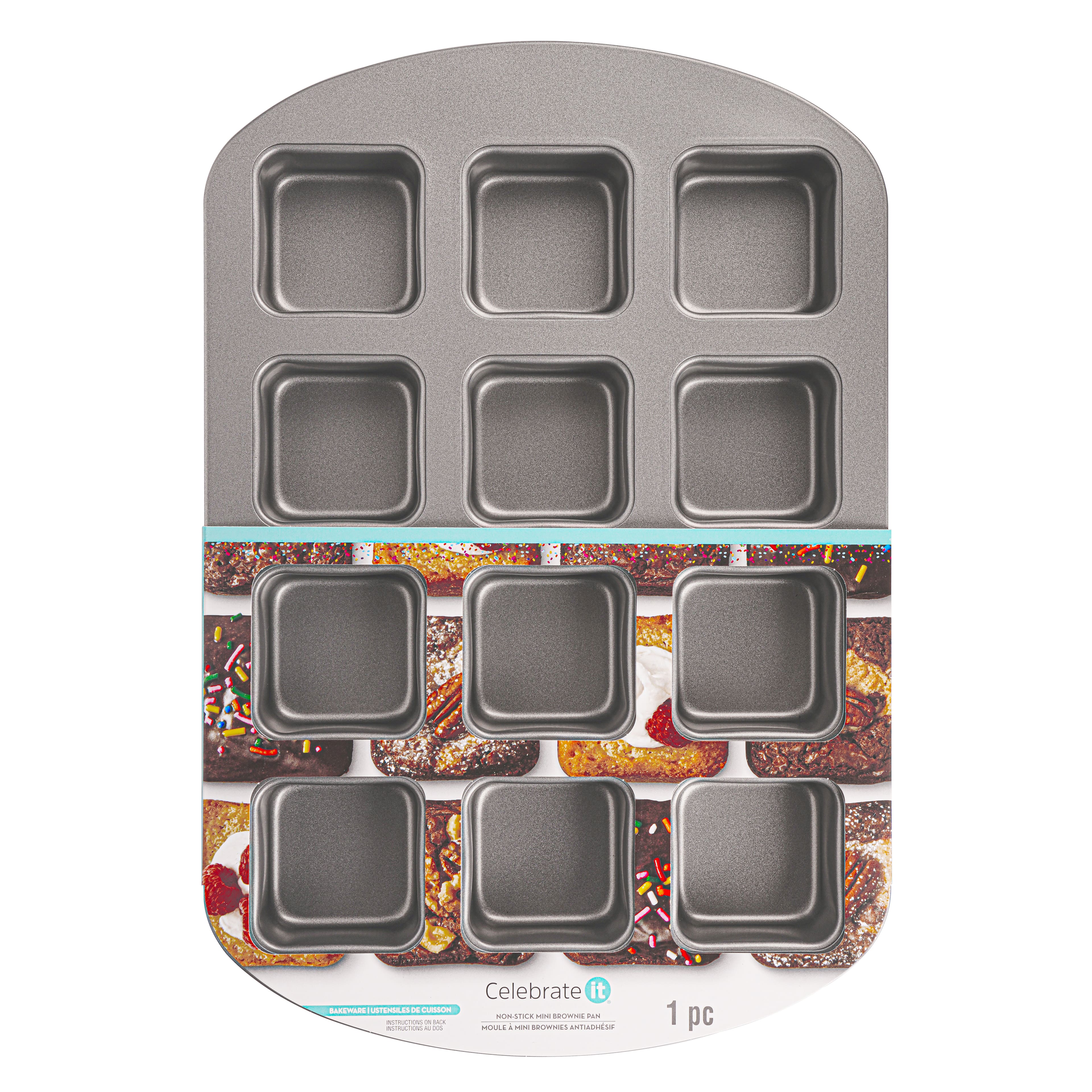 6 Pack: Non-Stick Mini Brownie Pan by Celebrate It&#xAE;