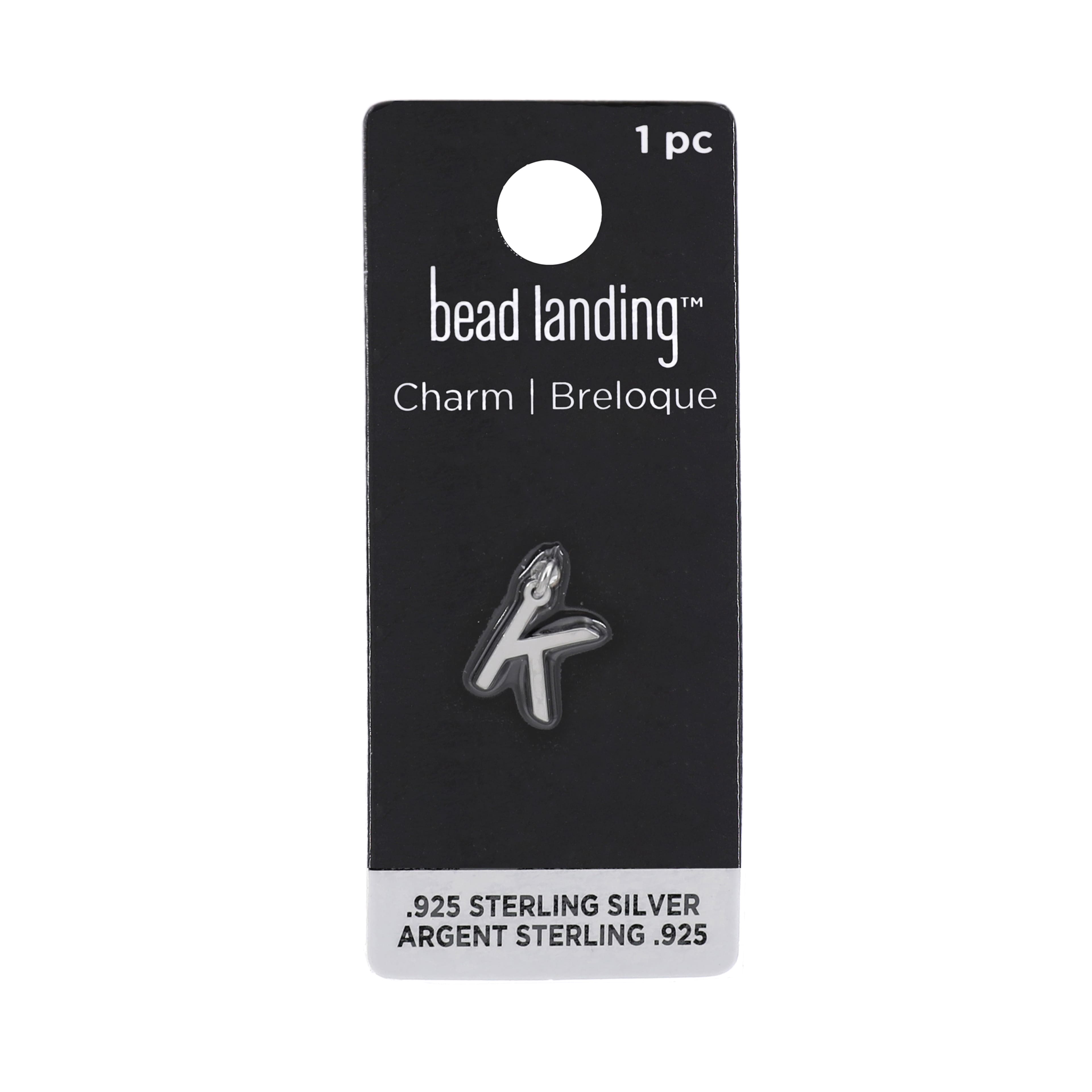 12 Pack: Sterling Silver Alphabet Charm by Bead Landing™