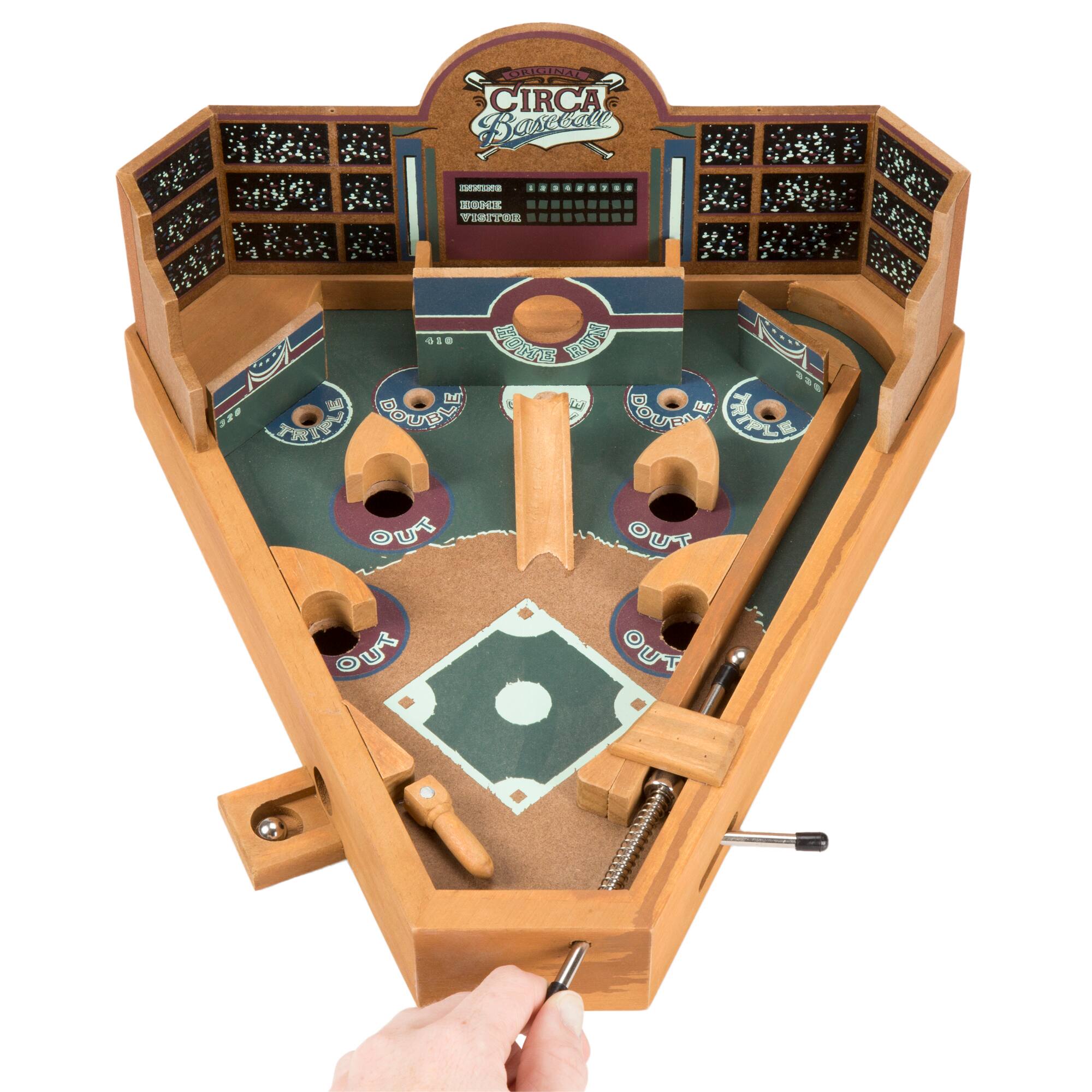 Toy Time Baseball Pinball Tabletop Skill Game