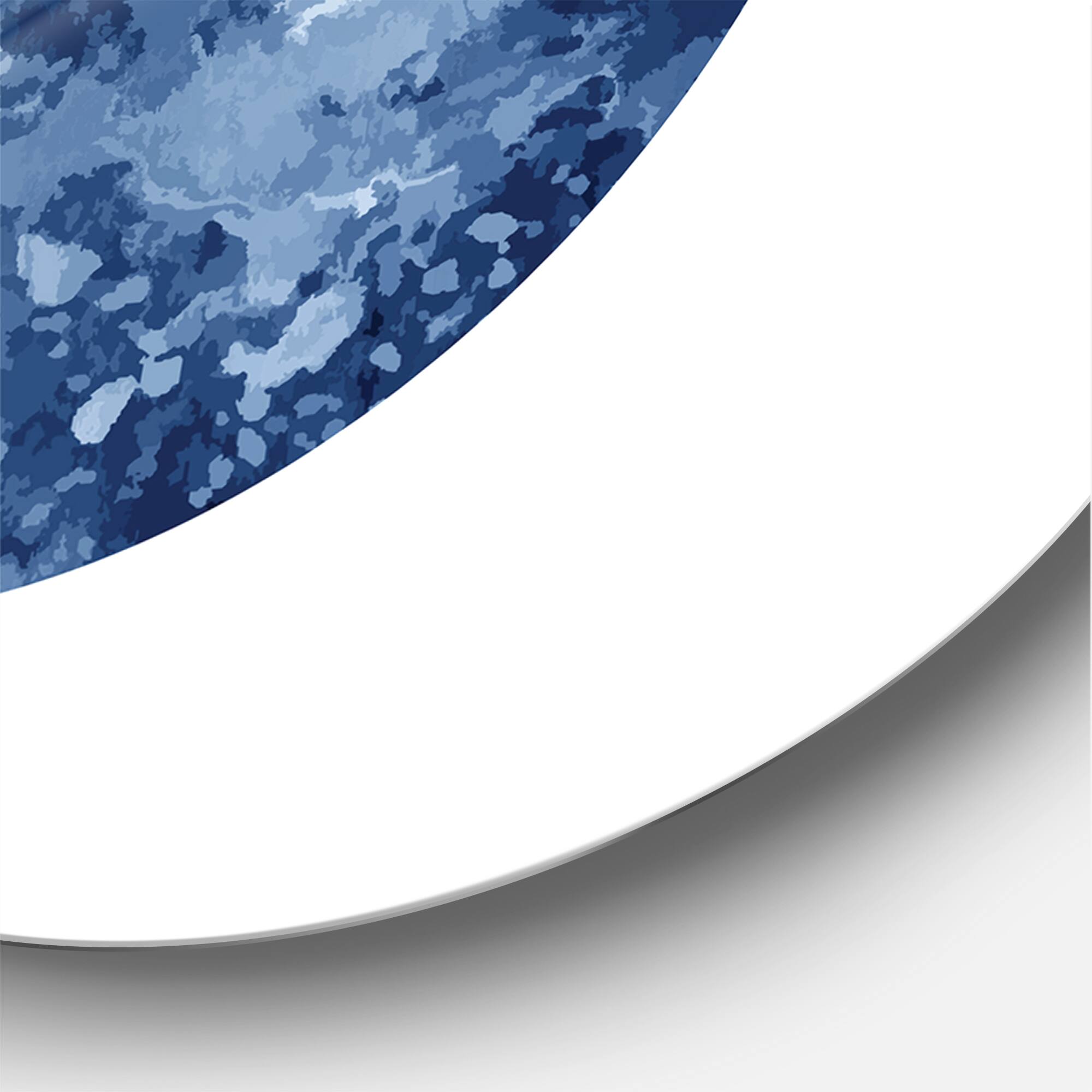 Designart - Space Galaxy Circle - Modern Metal Circle Wall Art