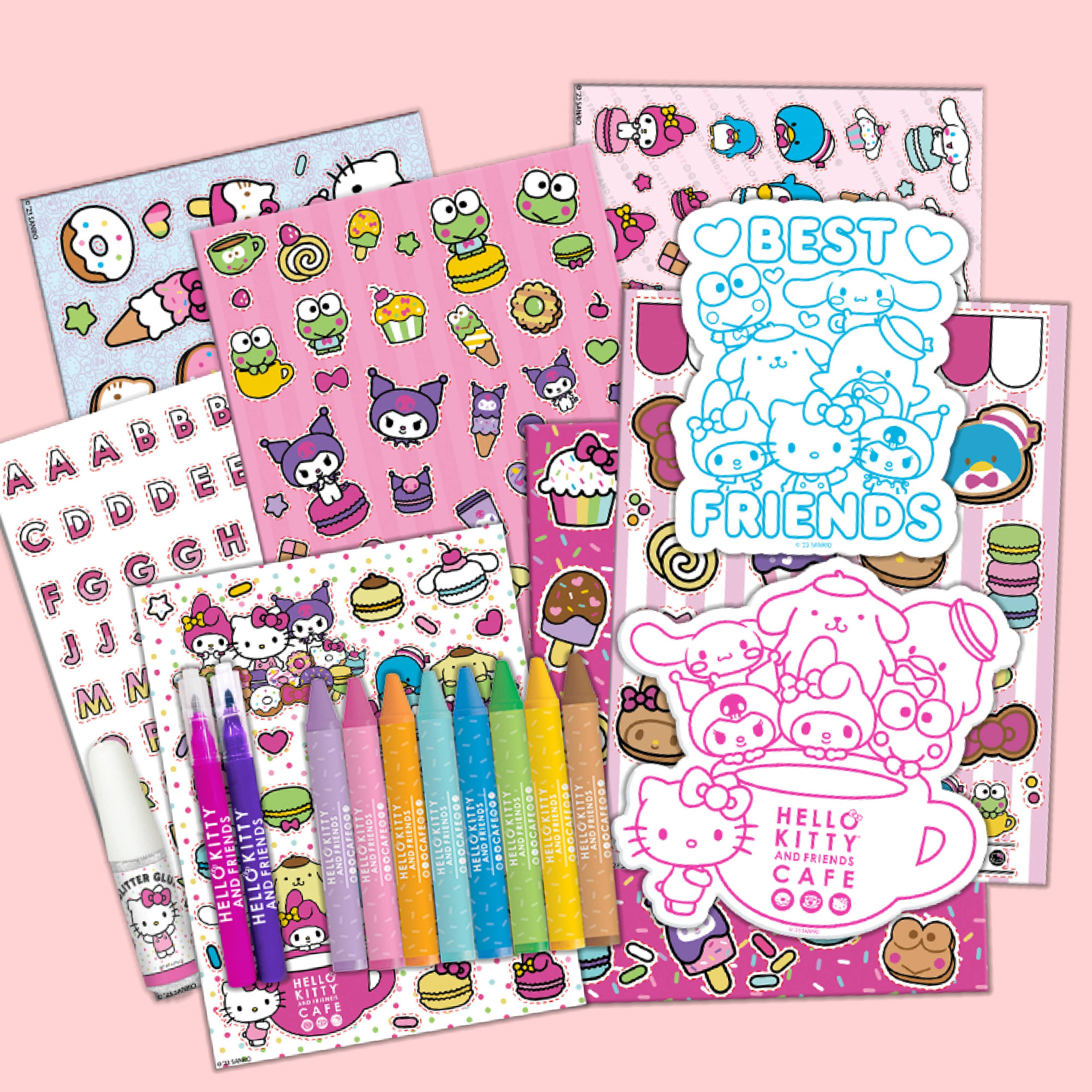 Hello Kitty Coloring Book :(Hello Kitty And Friends)+100Coloring