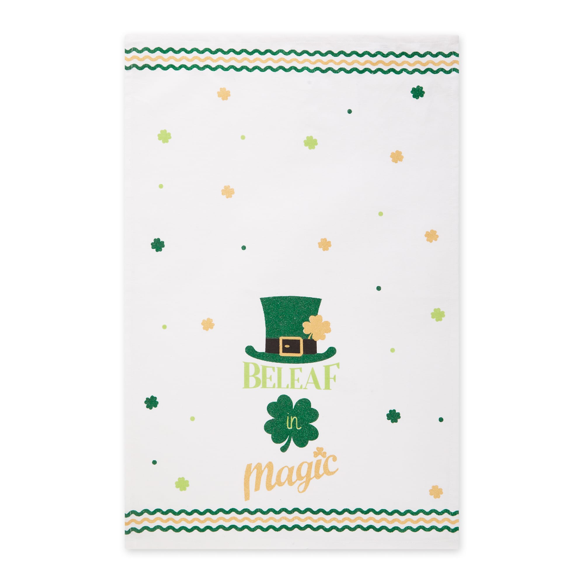 DII&#xAE; St. Paddy&#x27;s Gold Dishtowel Set