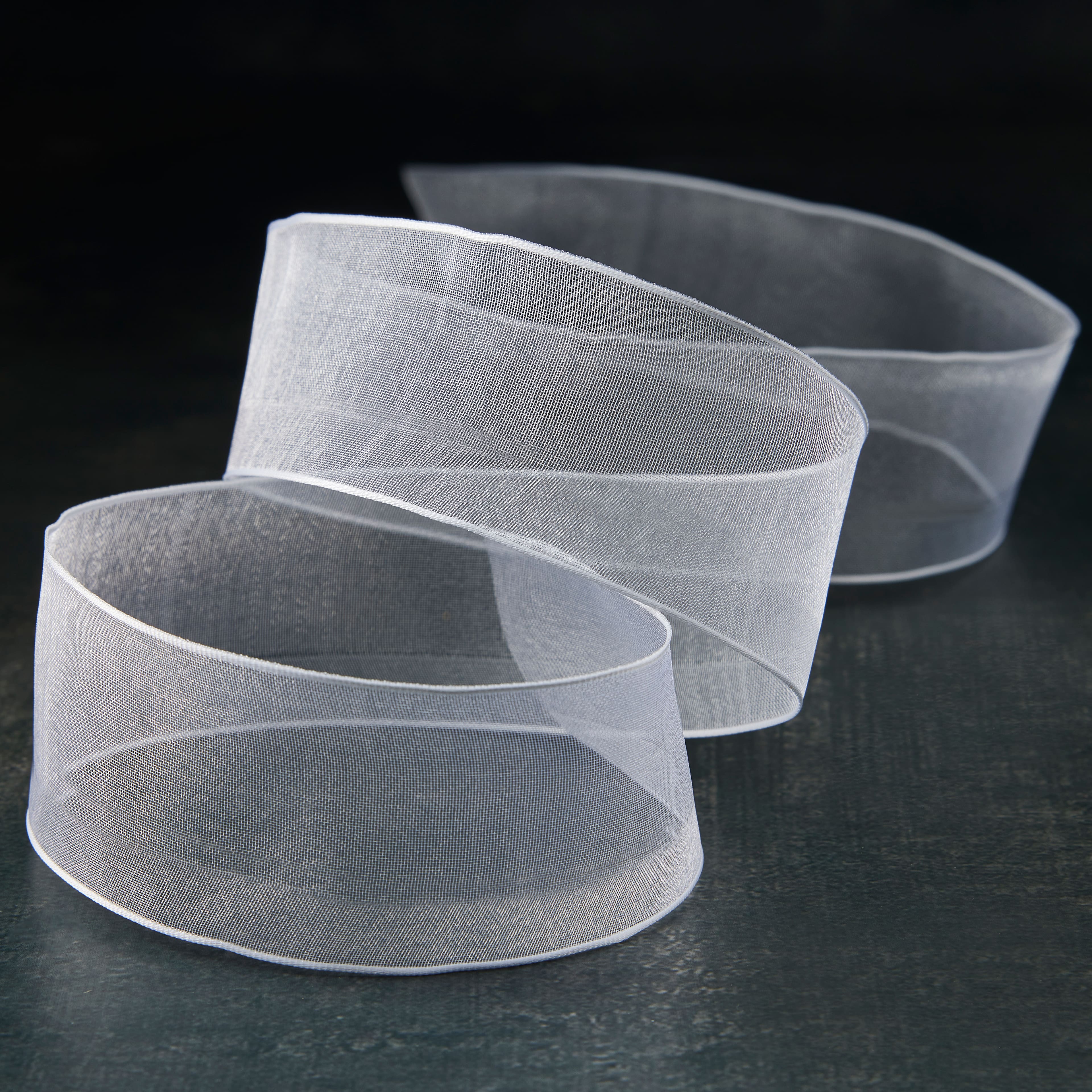 12 Pack: 1.5&#x27;&#x27; x 15yd. Sheer Wired Ribbon by Celebrate It&#xAE;