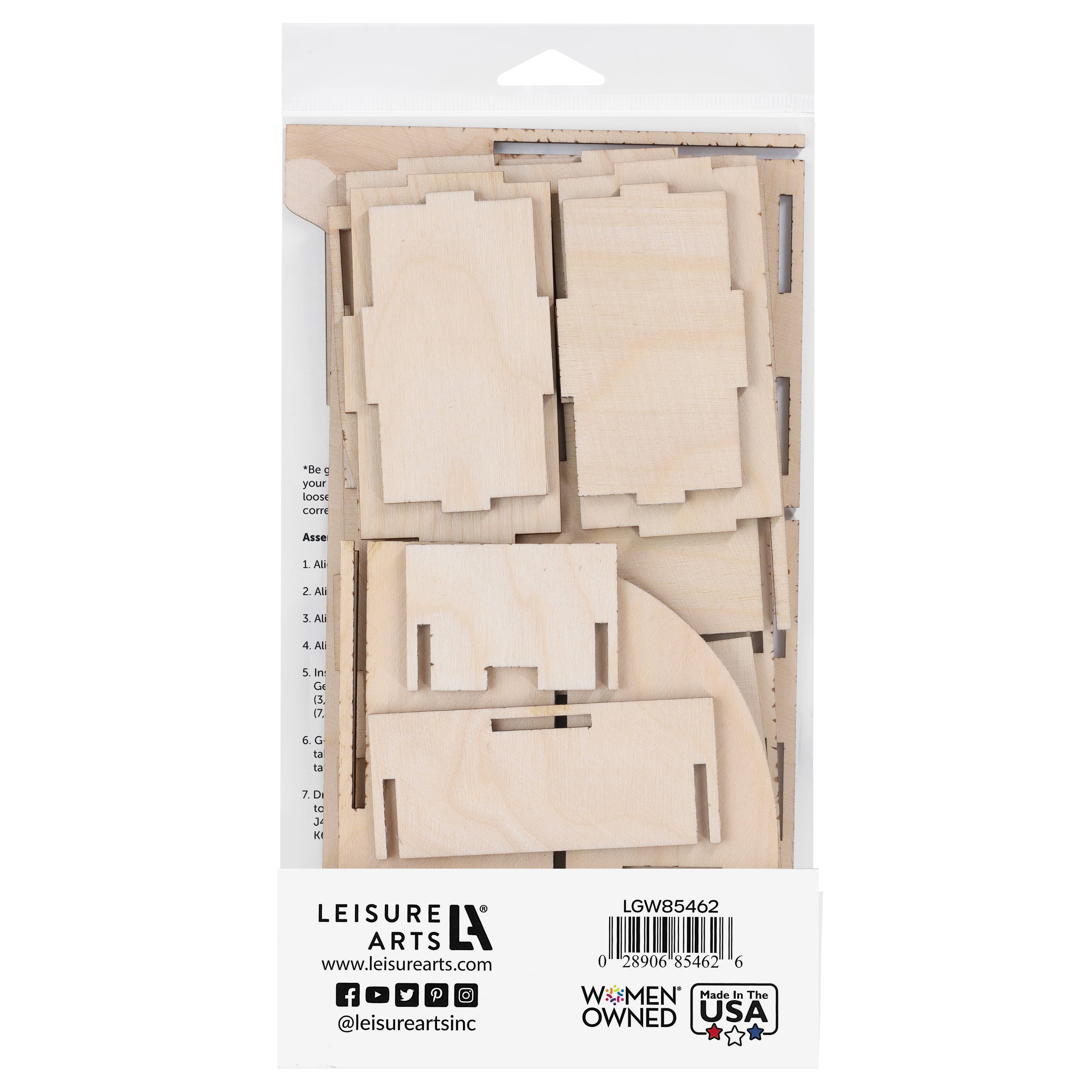 Good Wood by Leisure Arts&#xAE; Slotted Desktop Organizer