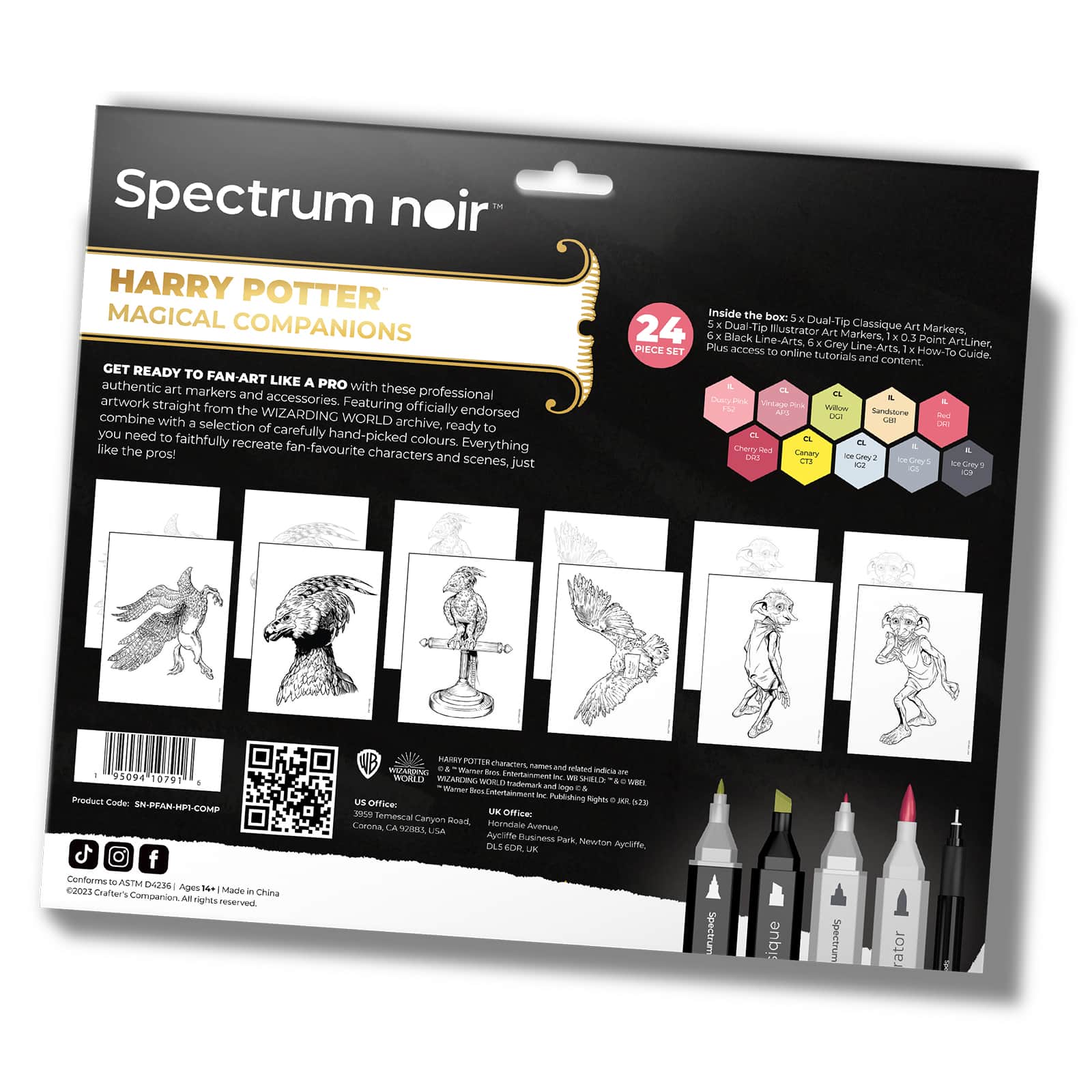 Spectrum Noir Pro Fan-art Magical Companions Kit | Michaels