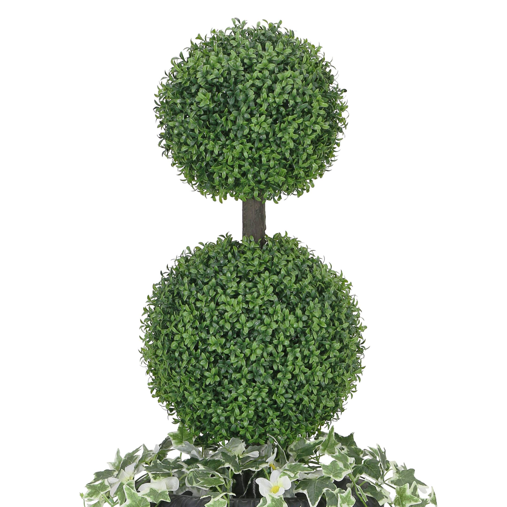 4ft. Topiary Boxwood Artificial Tree in Decorative Urn