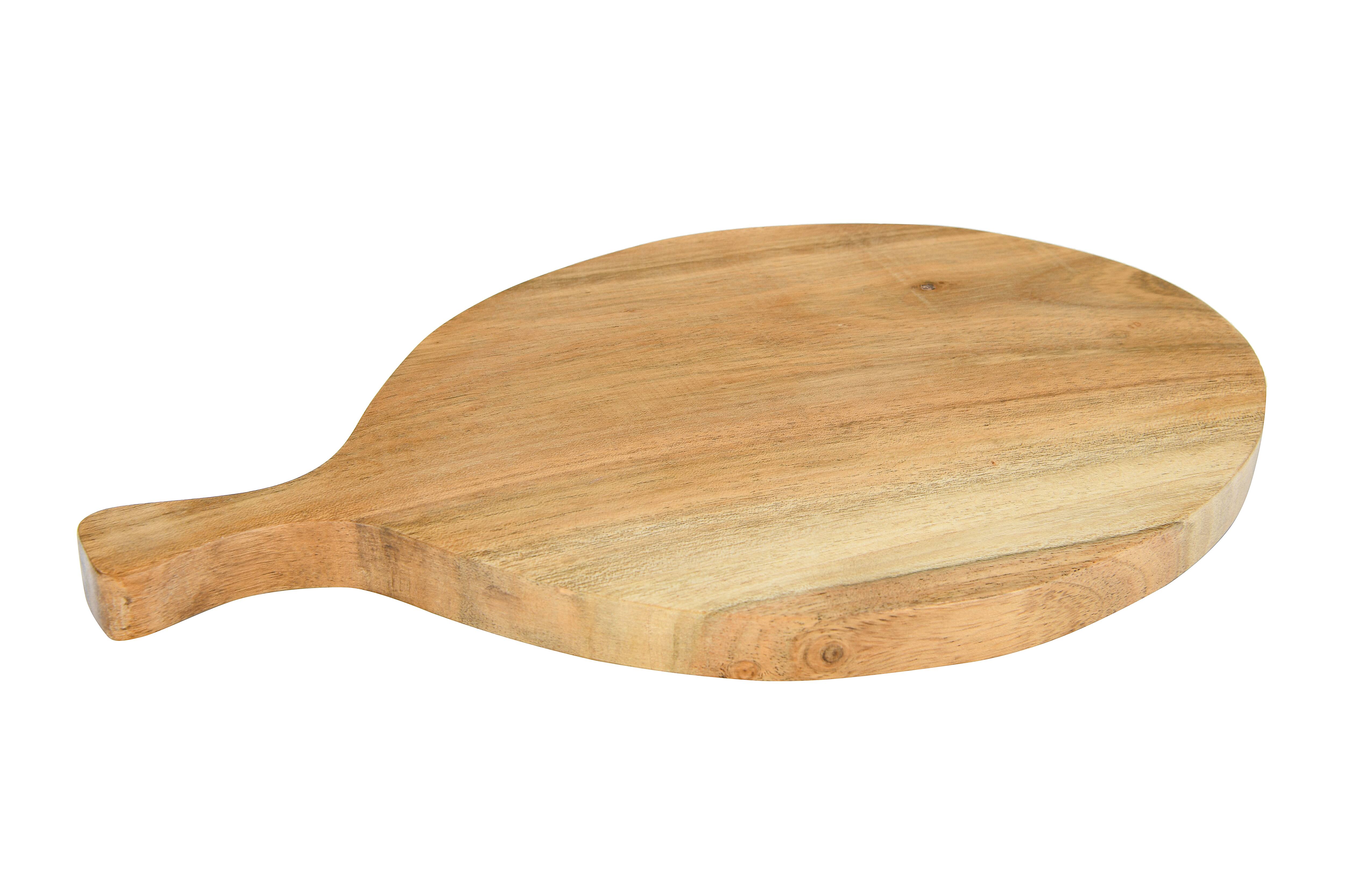 Hello Honey® 10.5" Round Acacia Wood Cheese/Cutting Board with Handle