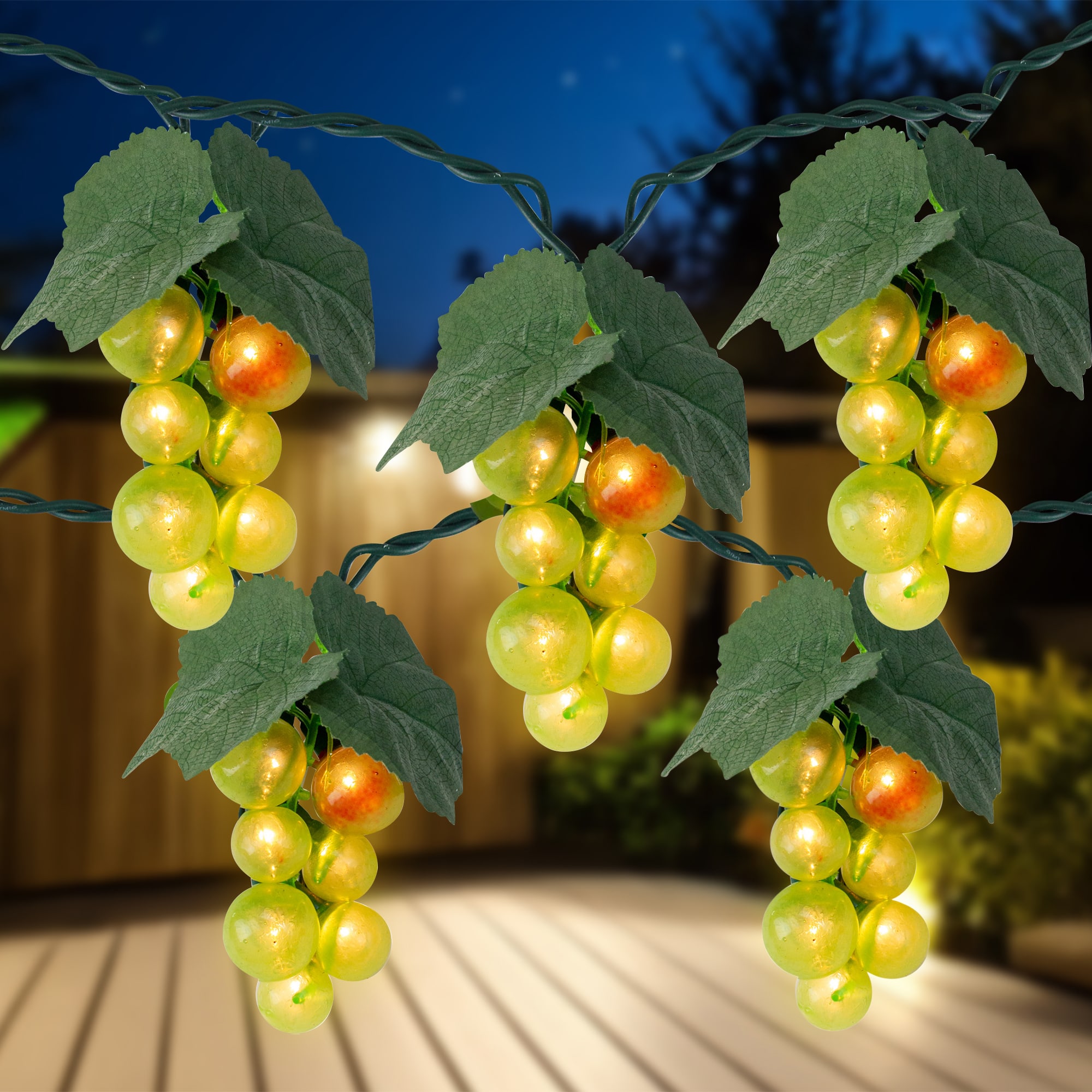 6ft. Green Grape Cluster String Lights