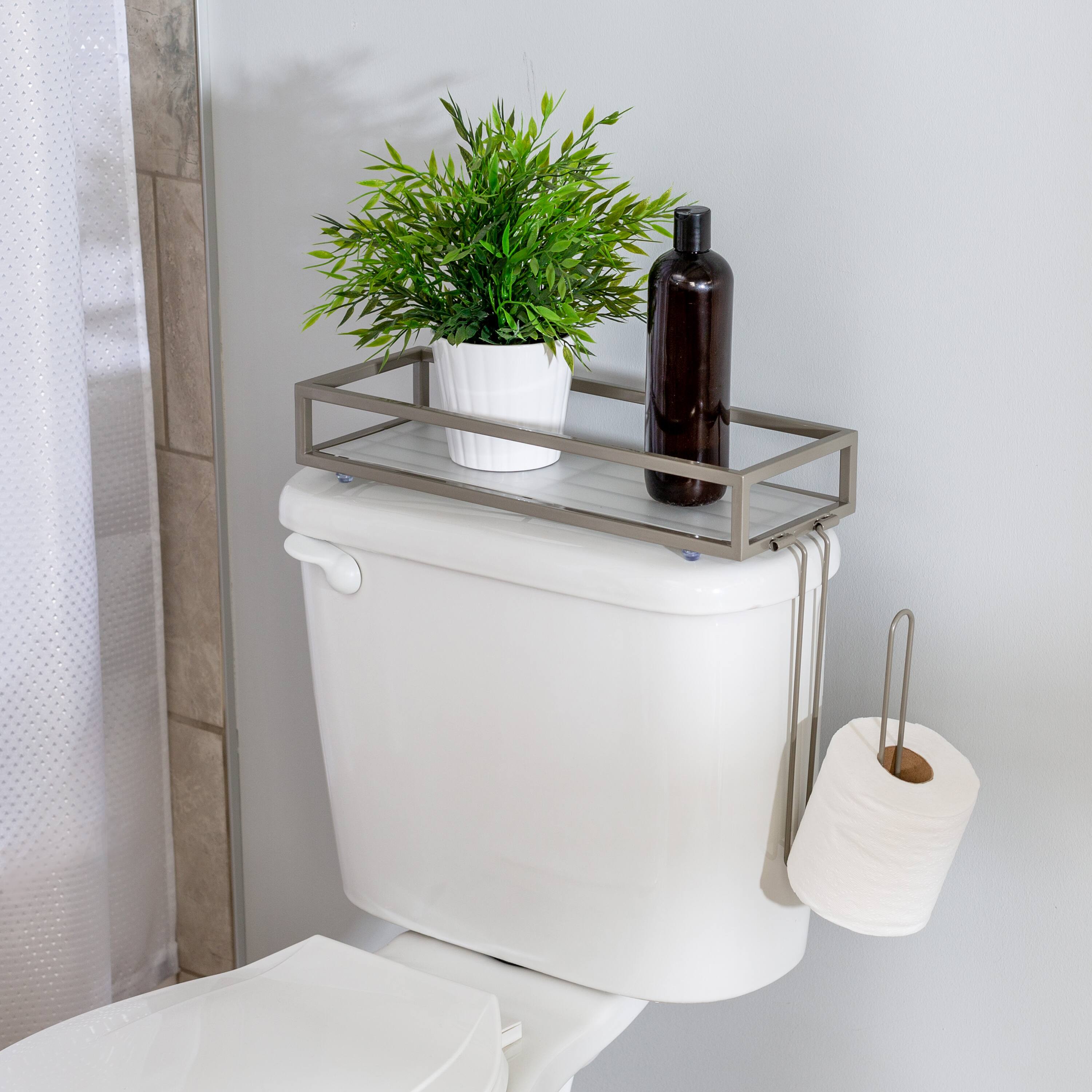 Honey Can Do Over-The-Toilet Toilet Paper & Storage Tray