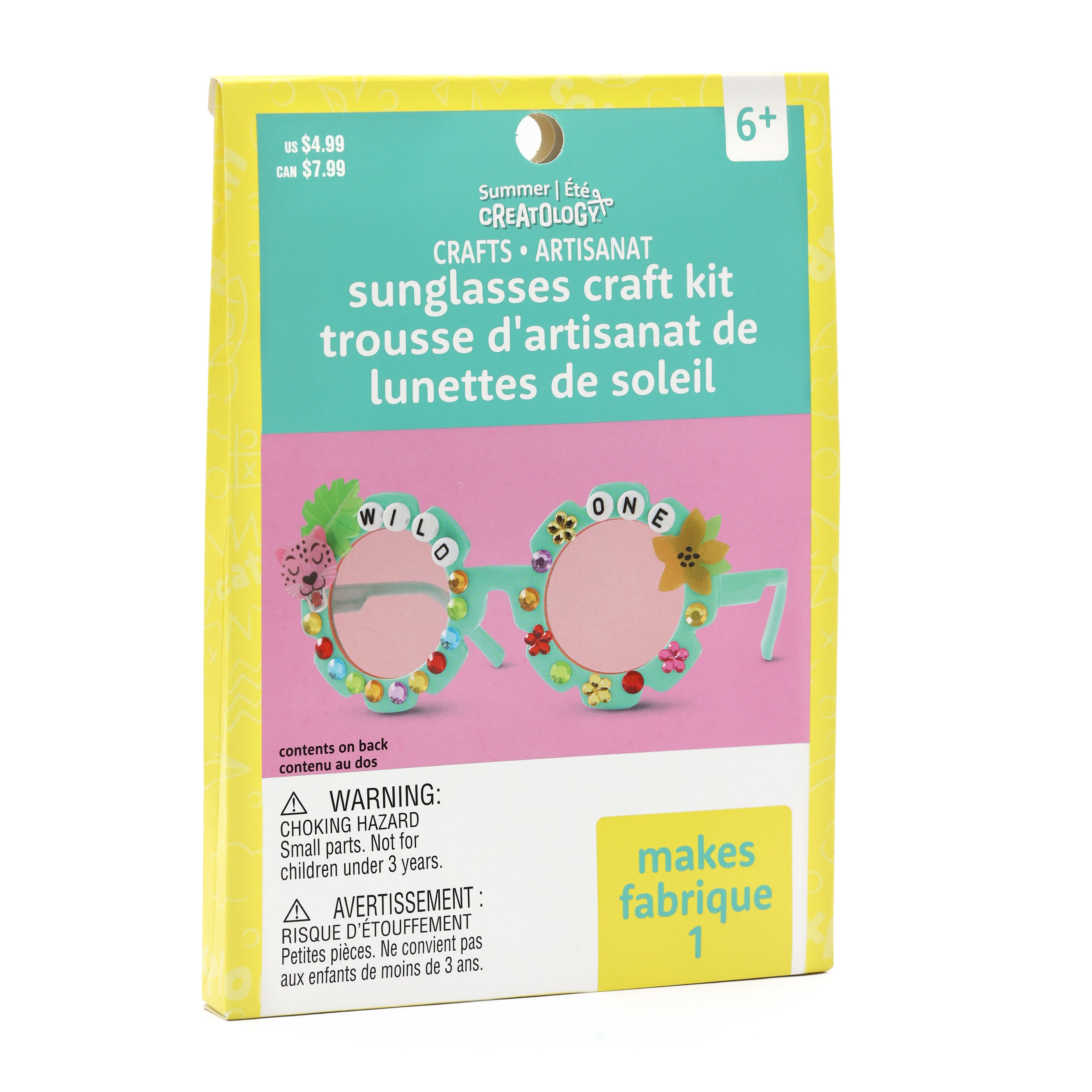 Summer Leopard Sunglasses Craft Kit by Creatology&#x2122;