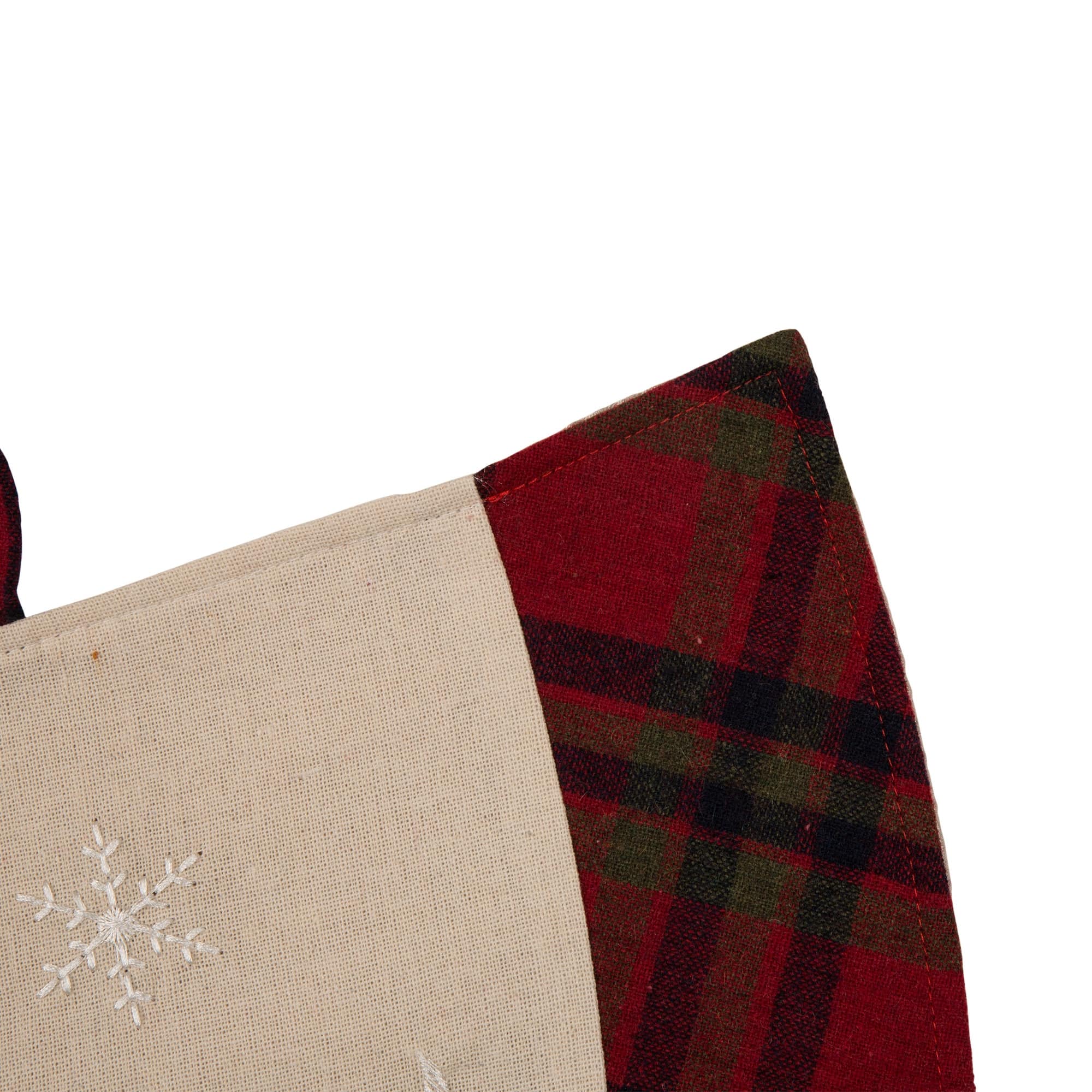 Glitzhome&#xAE; 48&#x22; Dachshund Fabric Christmas Tree Skirt