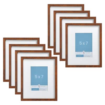 Buy in Bulk - 8 Pack: Narrow Belmont Frame with Mat by Studio Décor® | Michaels
