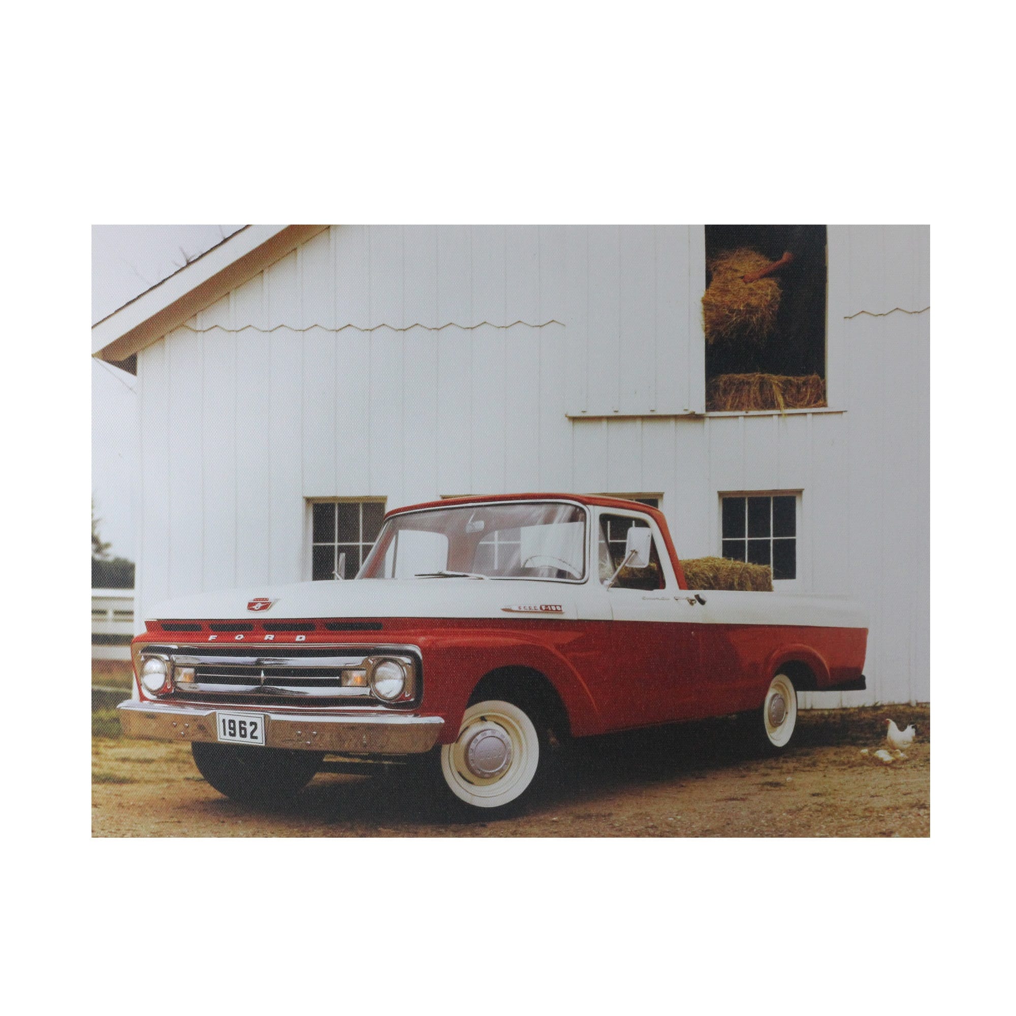 LED 1962 Ford F-100 Truck Canvas Wall Art