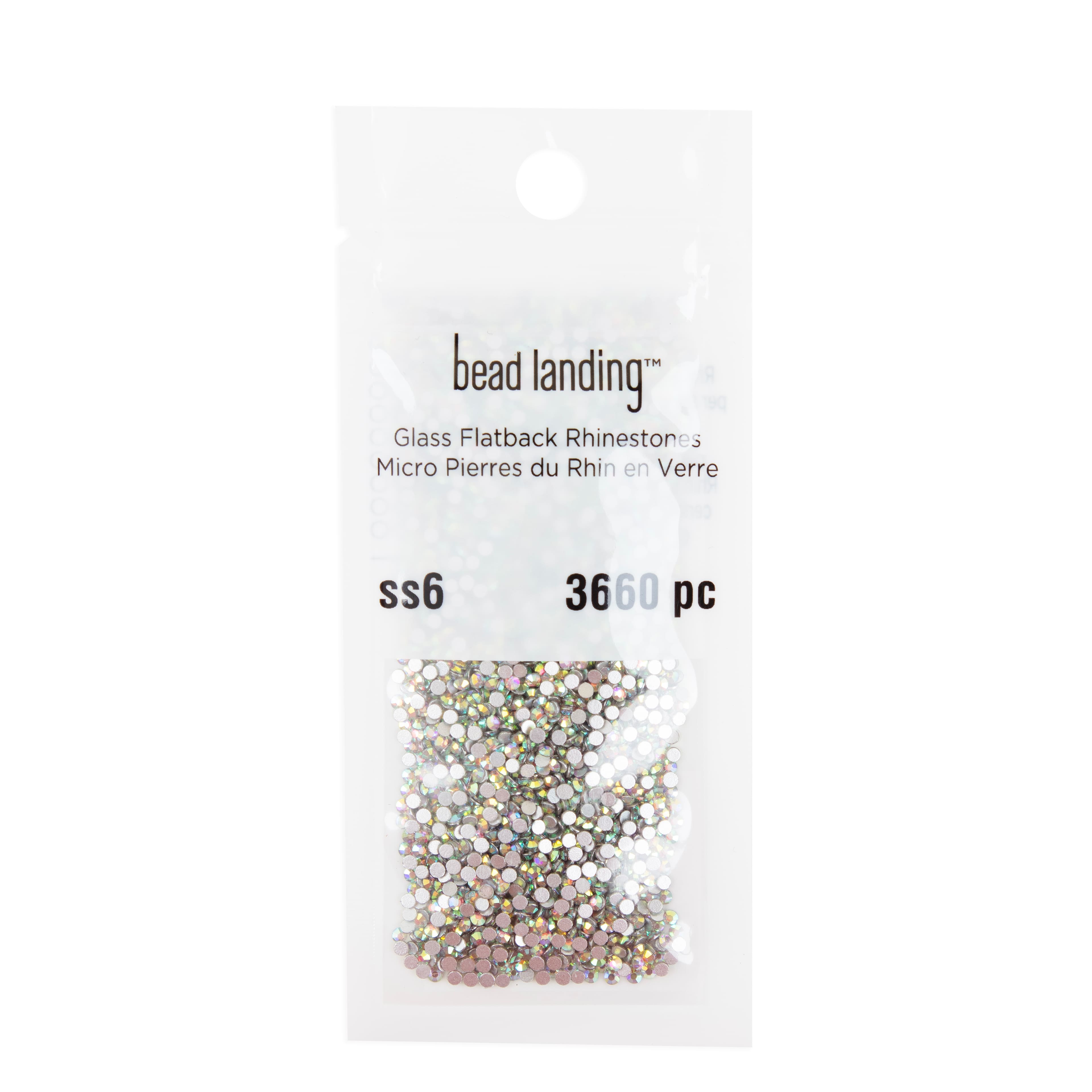 12 Pack: SS6 Glass Flatback Rhinestones by Bead Landing™