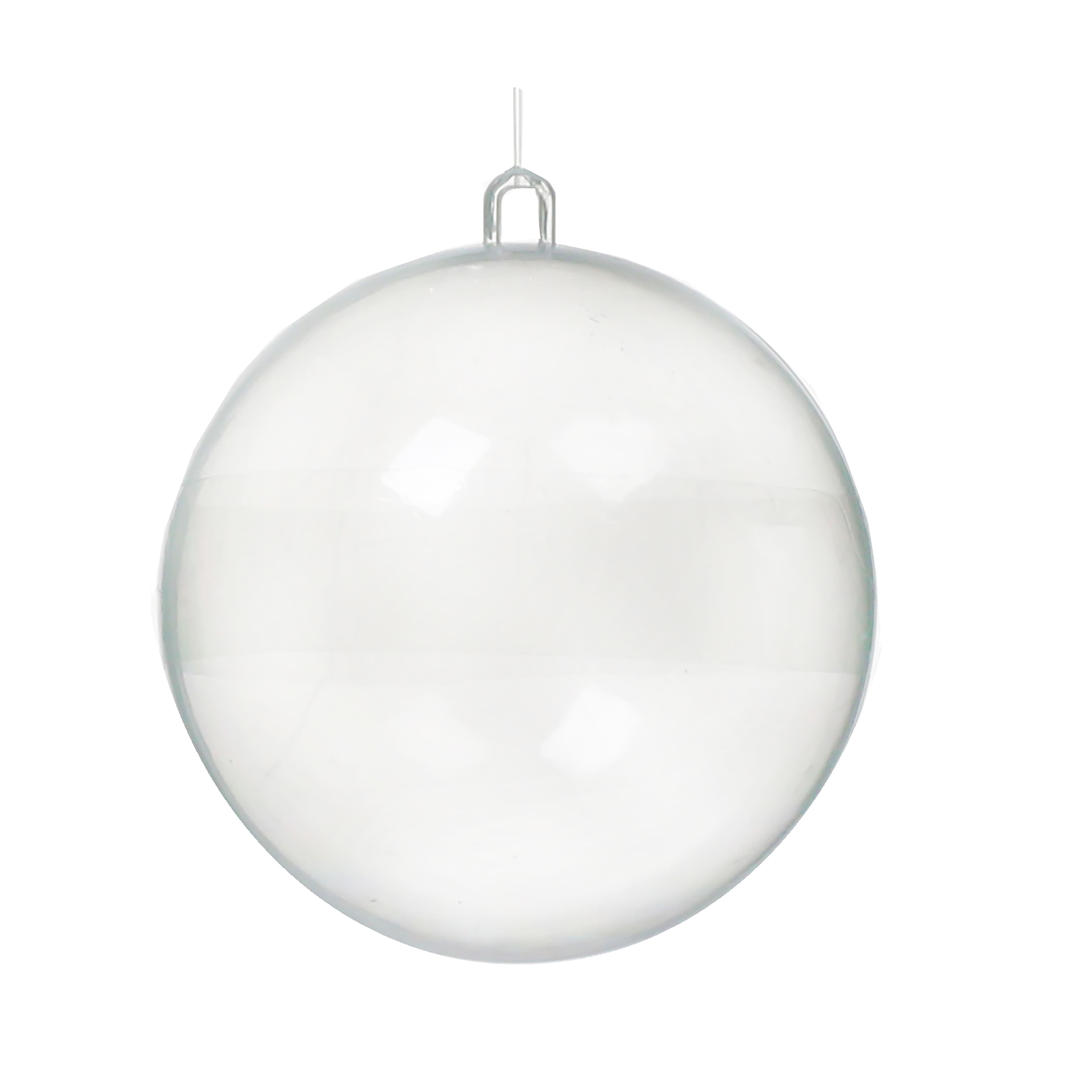 4&#x22; Fillable DIY Plastic Ball Ornament by Make Market&#xAE;