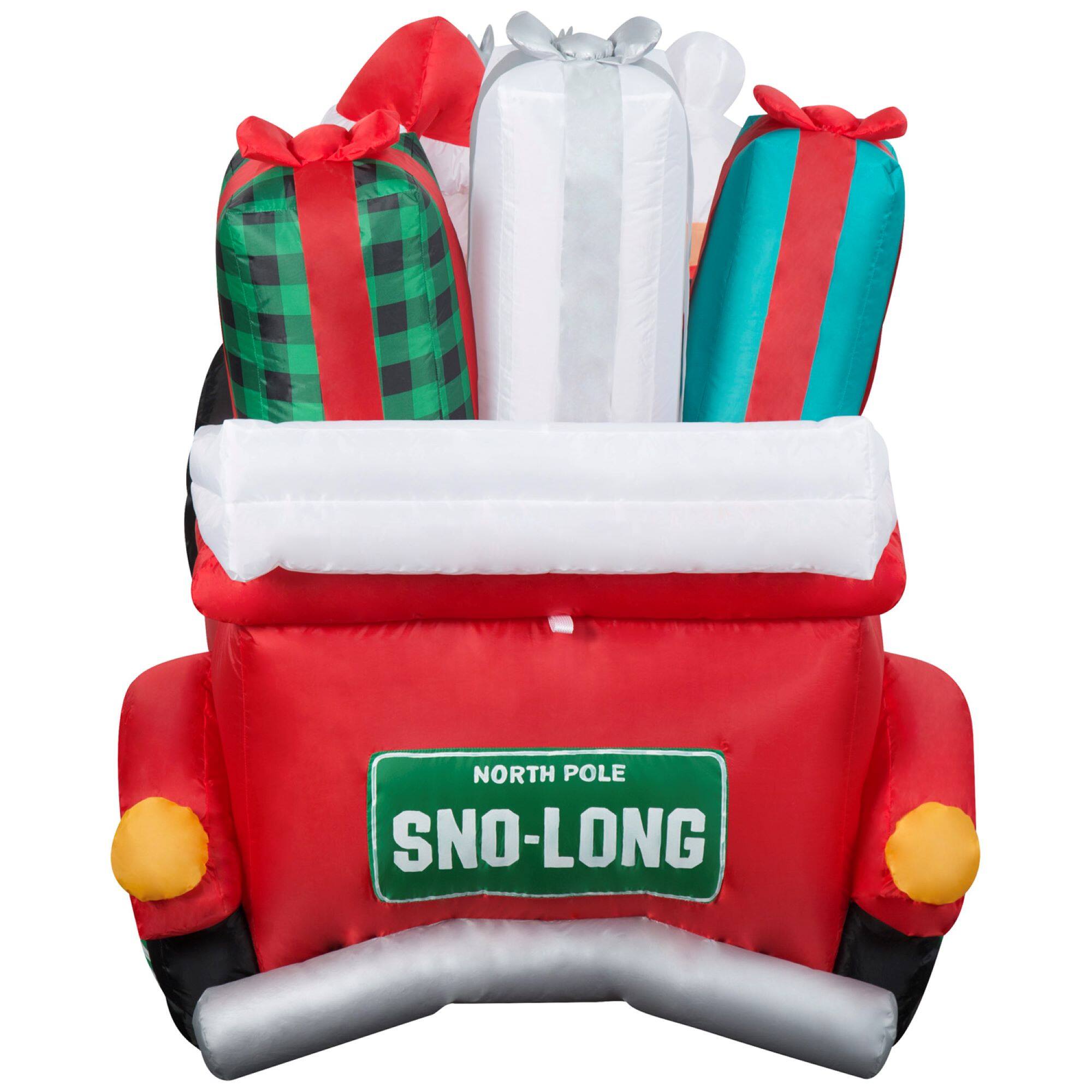 Airblown&#xAE; 7.5ft. Christmas Animated Inflatable Santa &#x26; Mrs. Claus in Red Car