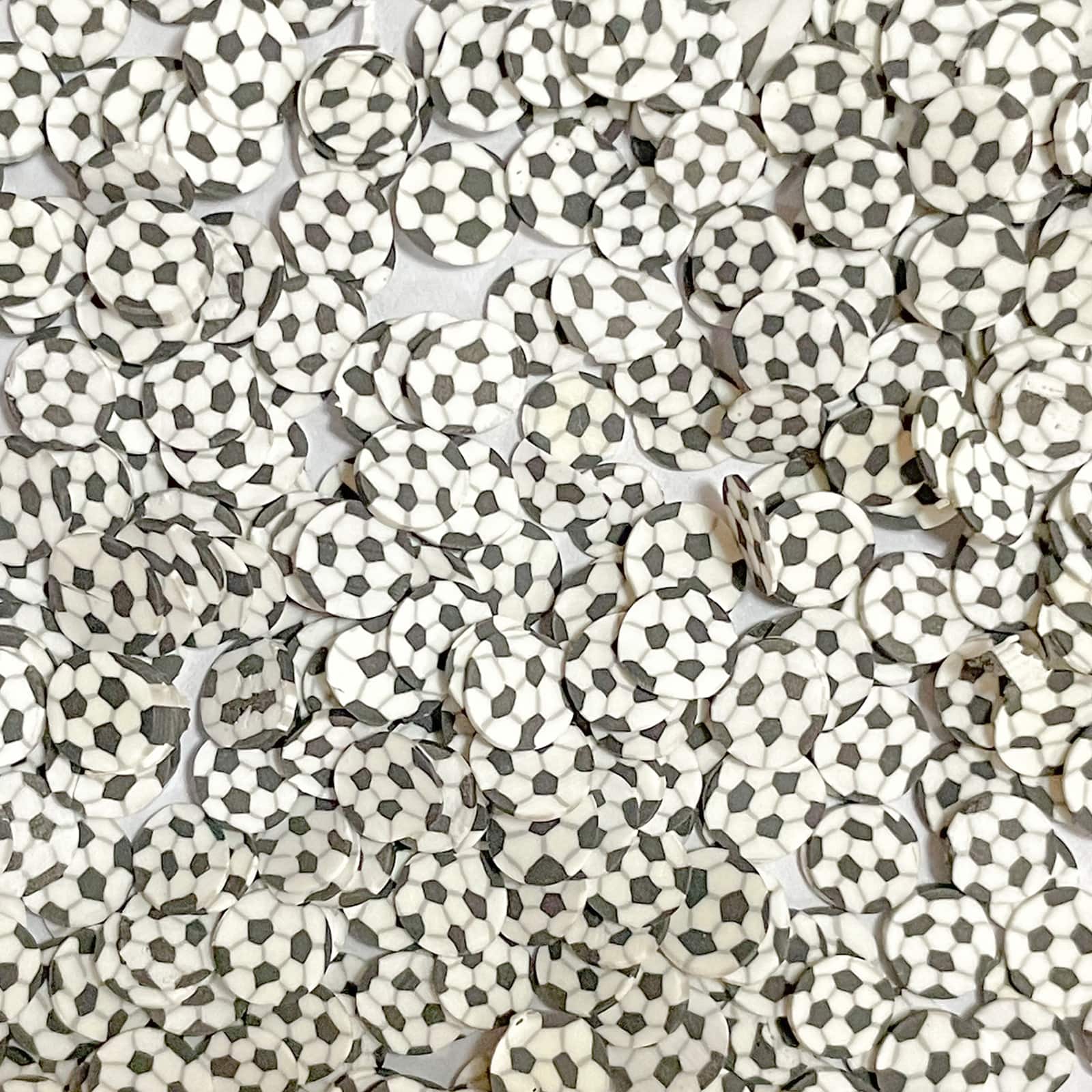 12 Pack: Soccer Ball Specialty Glitter Shapes by Recollections™