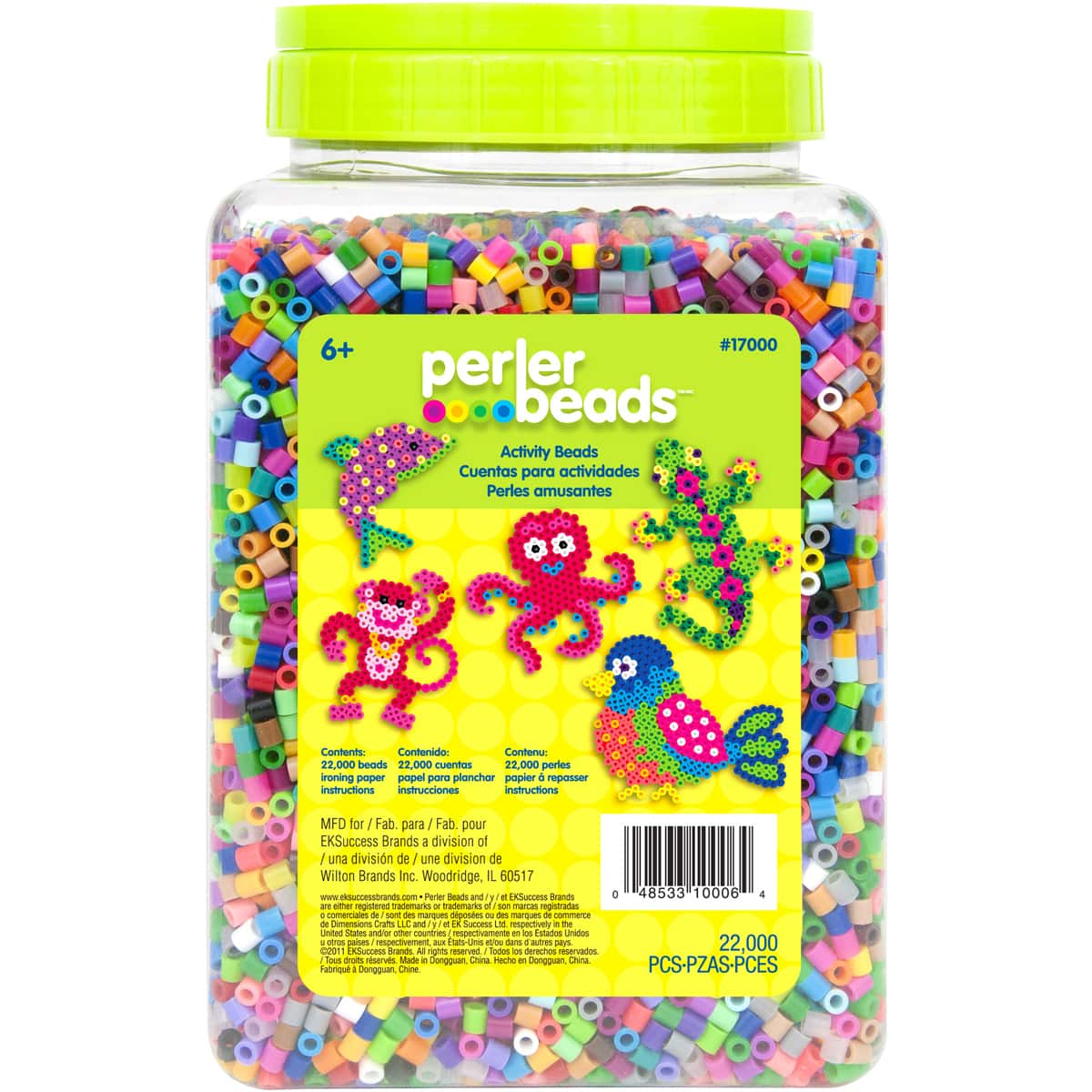 Perler&#x2122; Multicolor Fused Beads, 22,000ct.